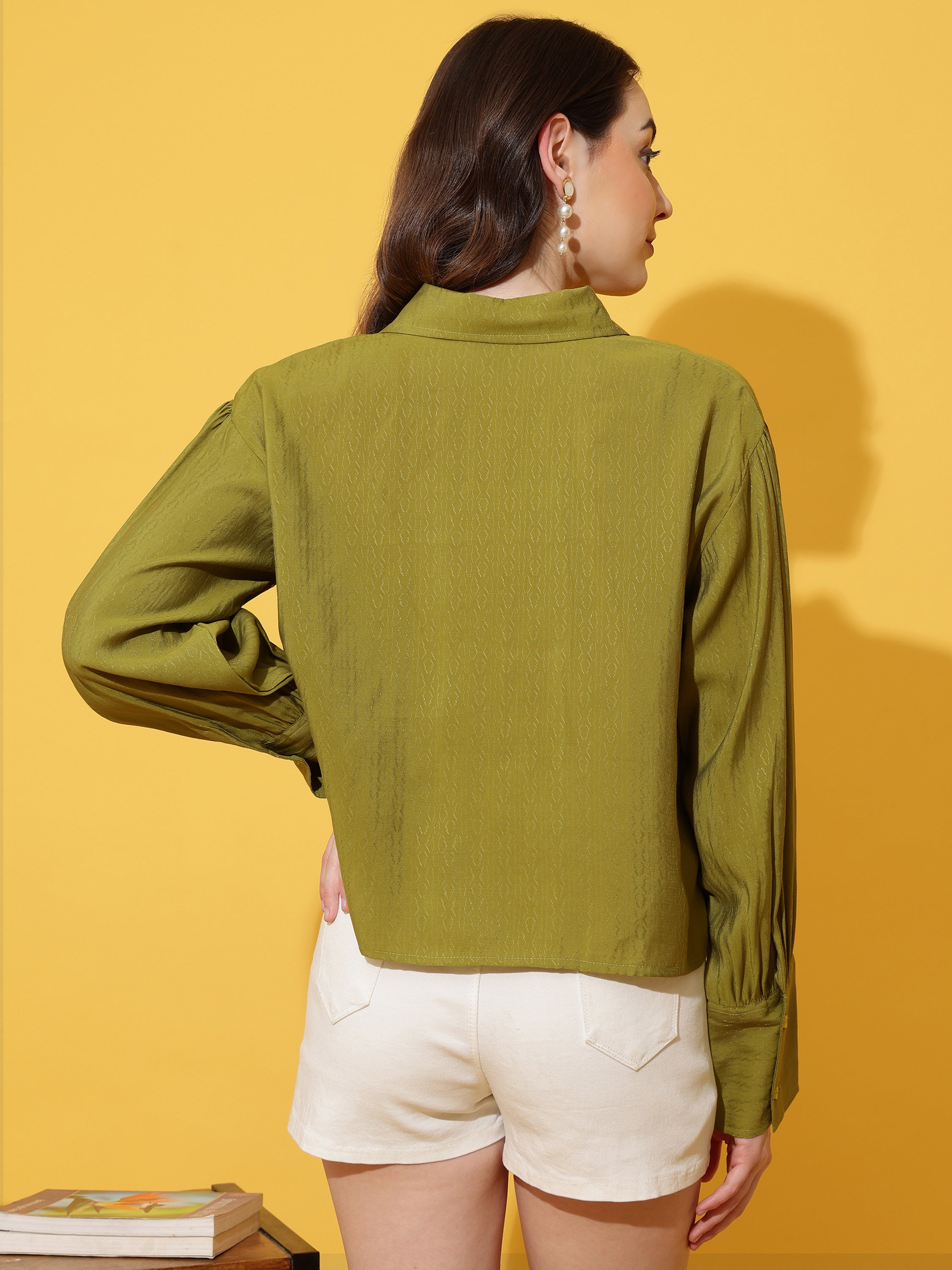 Kinjo Women Solid Formal Shirts