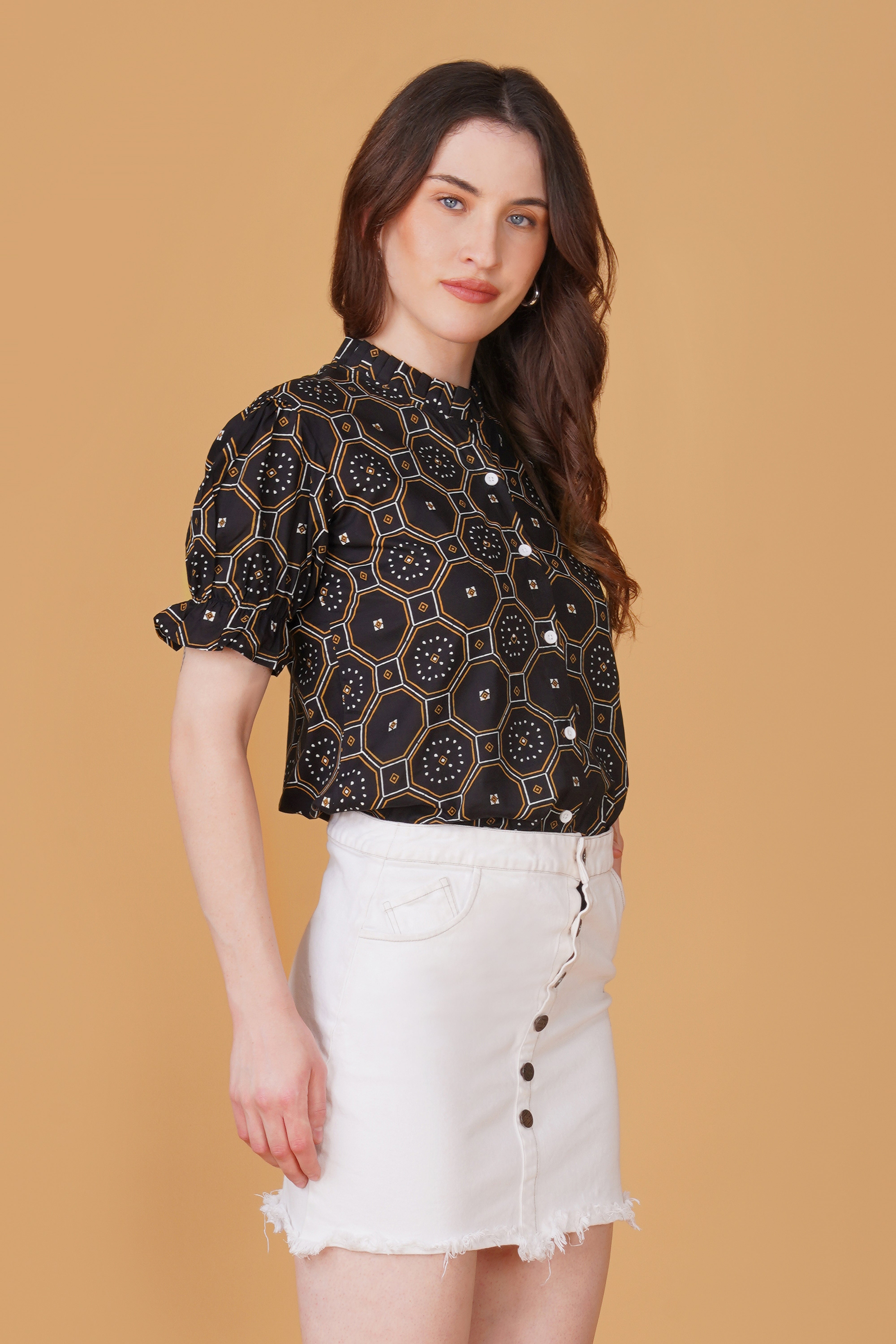 Women Printed Pure Cotton Top