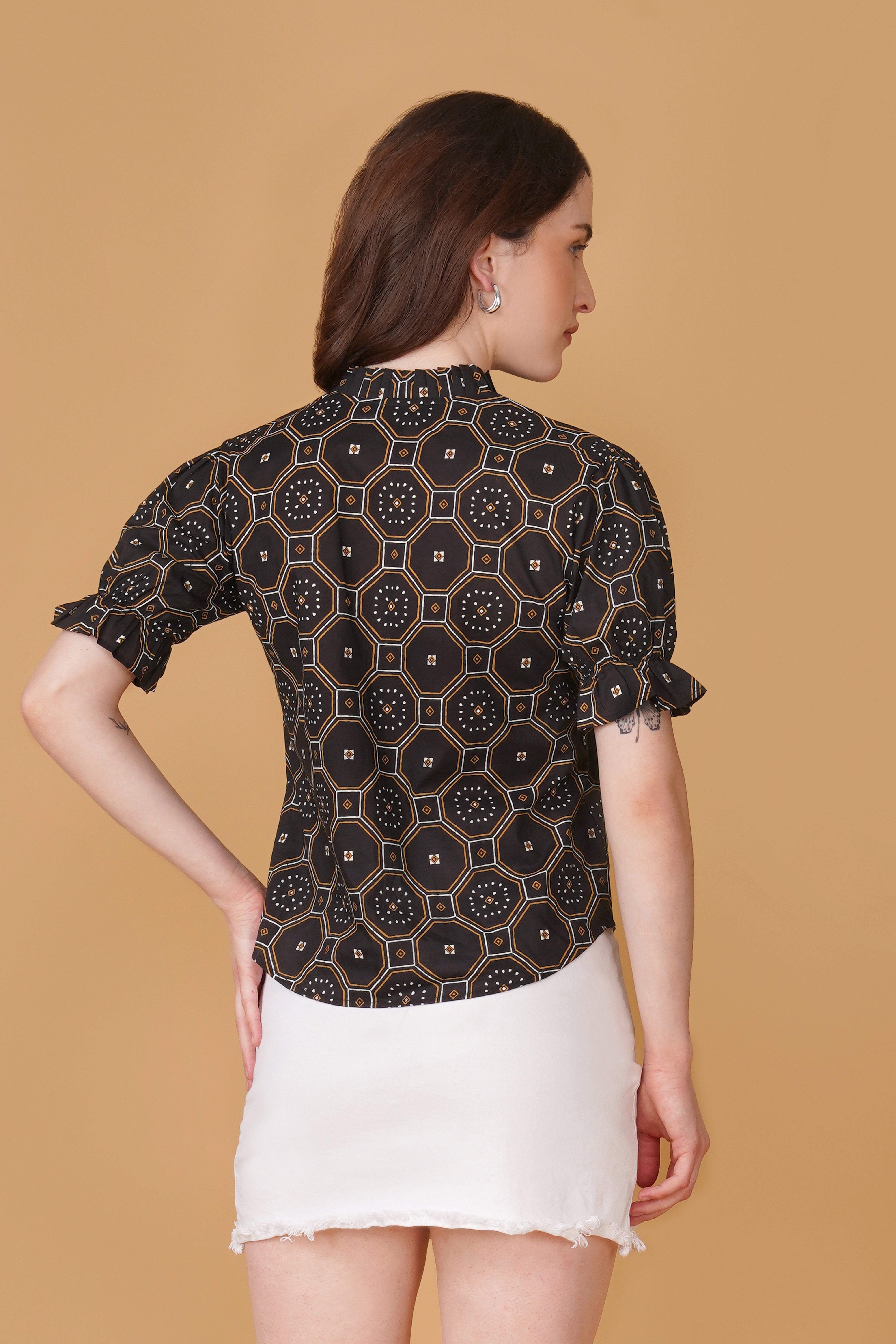 Women Printed Pure Cotton Top