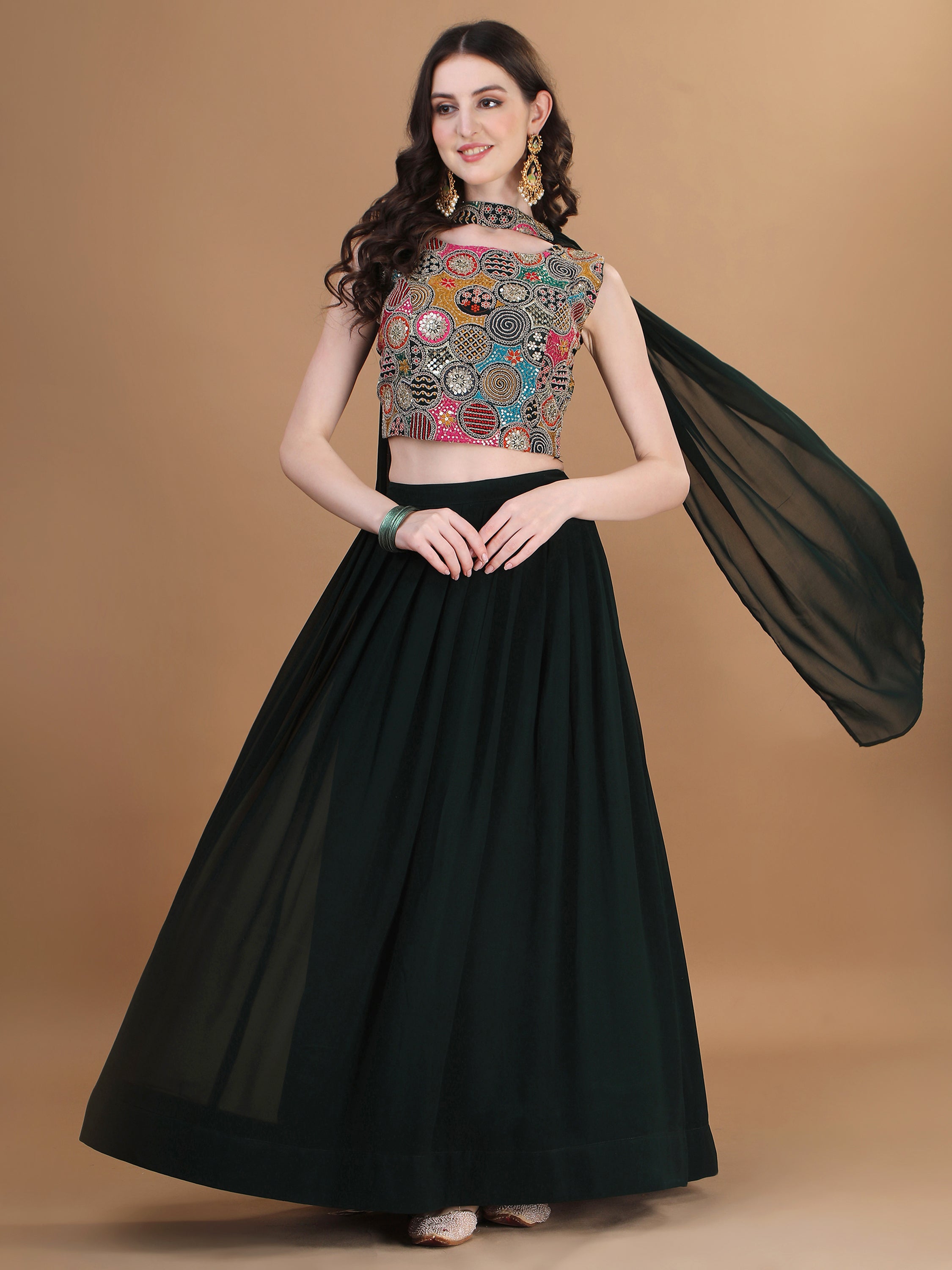 Ready to Wear Lehenga Choli Three Piece Set