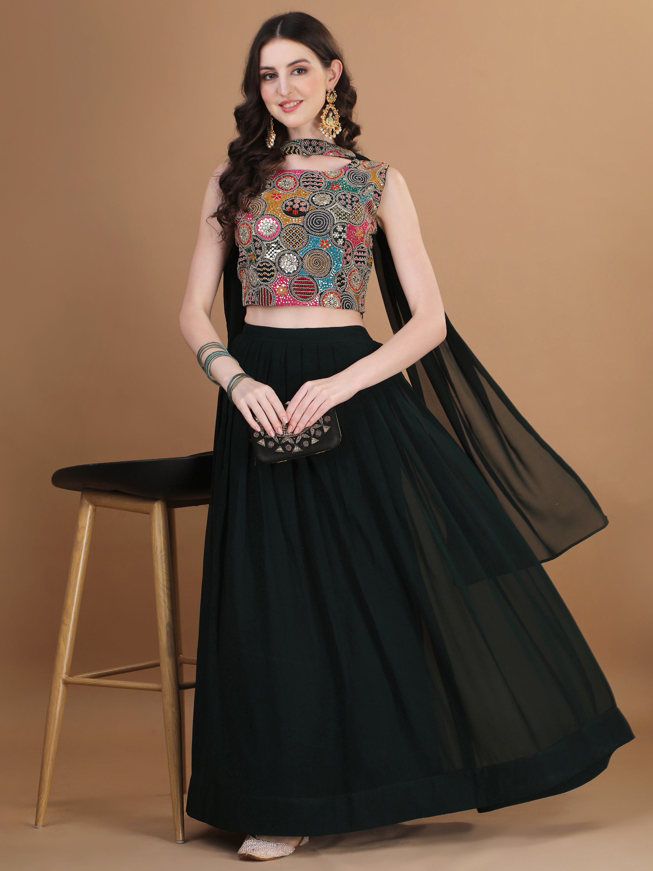 Ready to Wear Lehenga Choli Three Piece Set