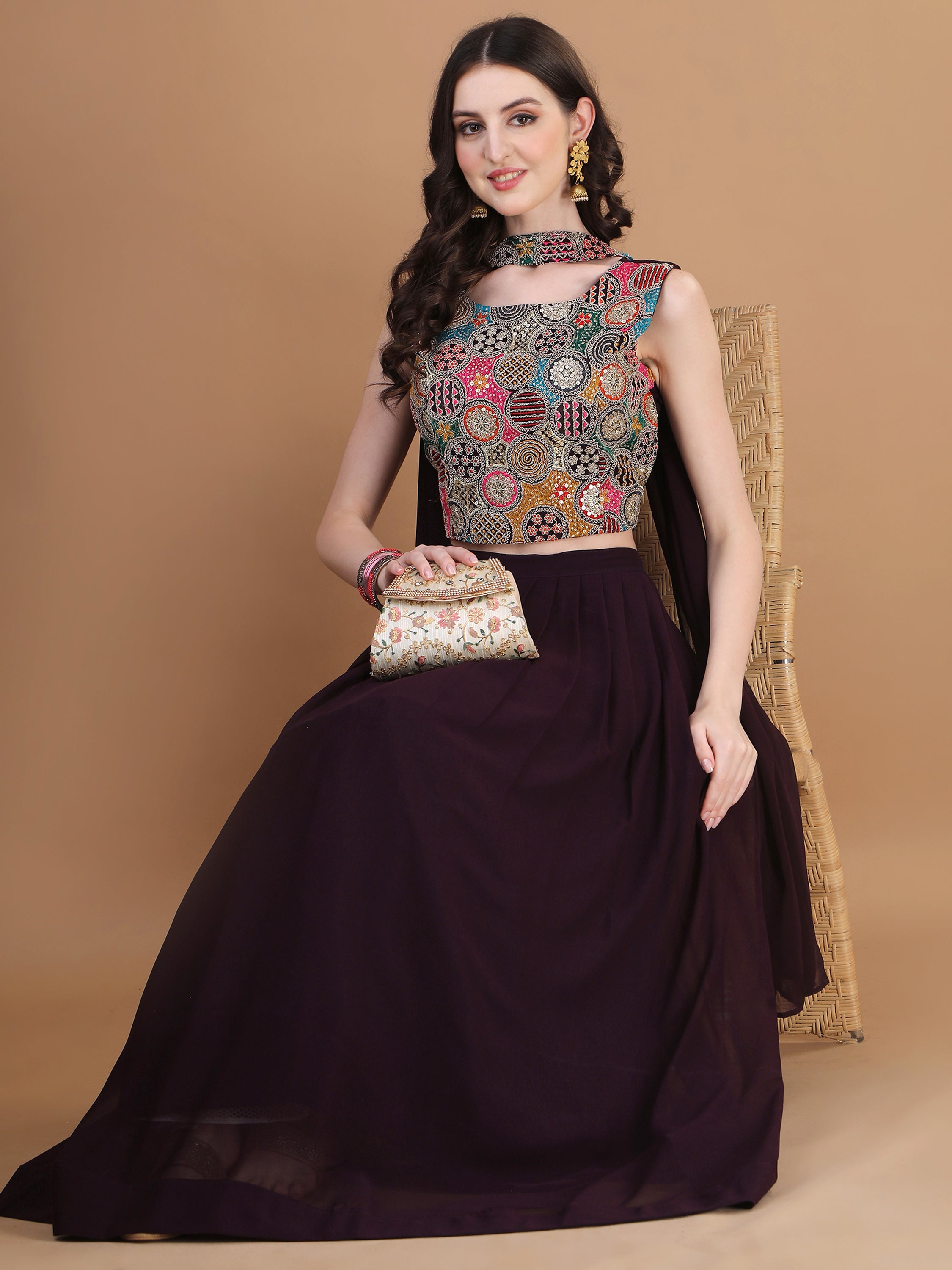 Ready to Wear Lehenga Choli Three Piece Set
