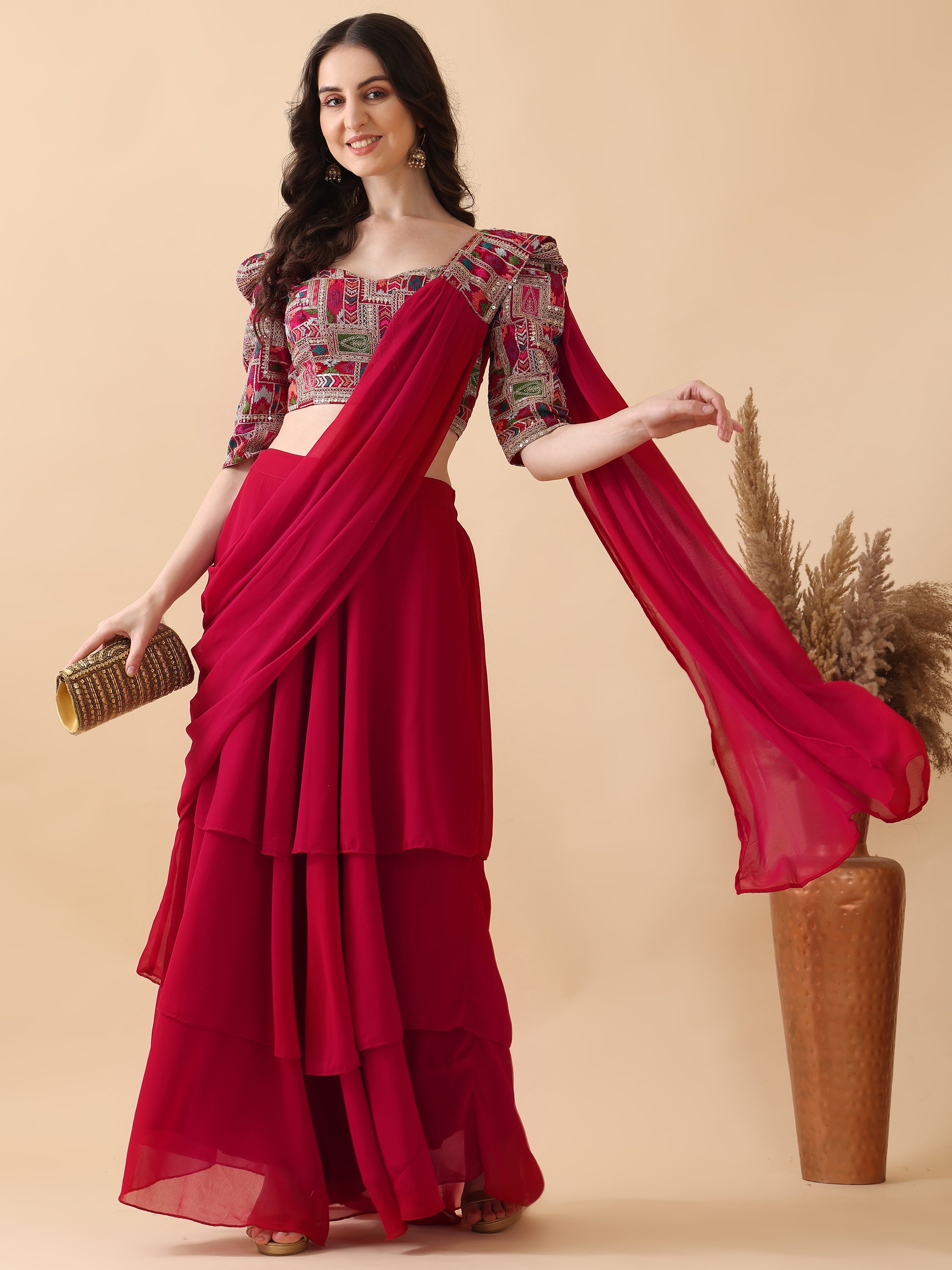 Ready to Wear Lehenga Choli Three Piece Set