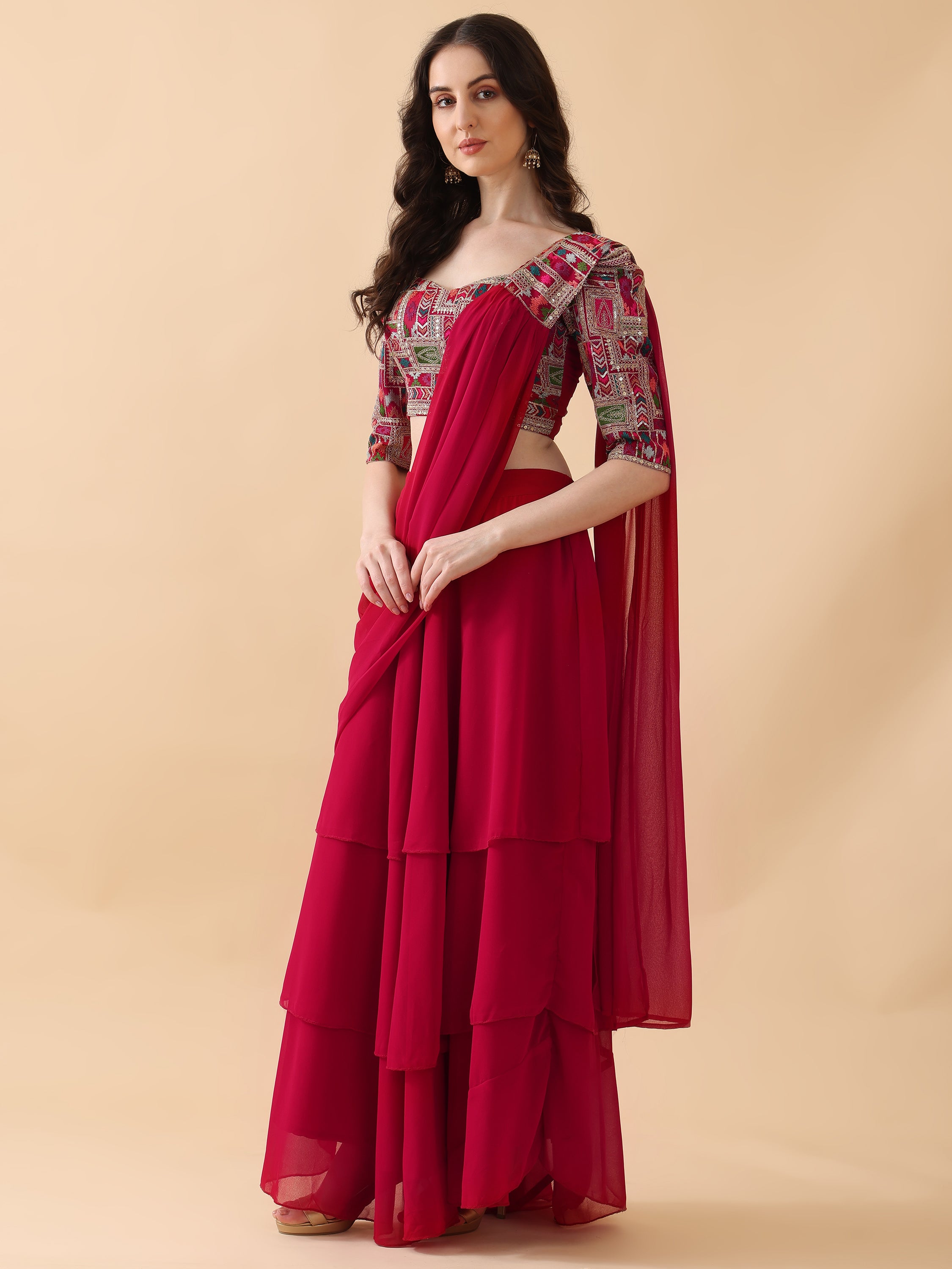 Ready to Wear Lehenga Choli Three Piece Set