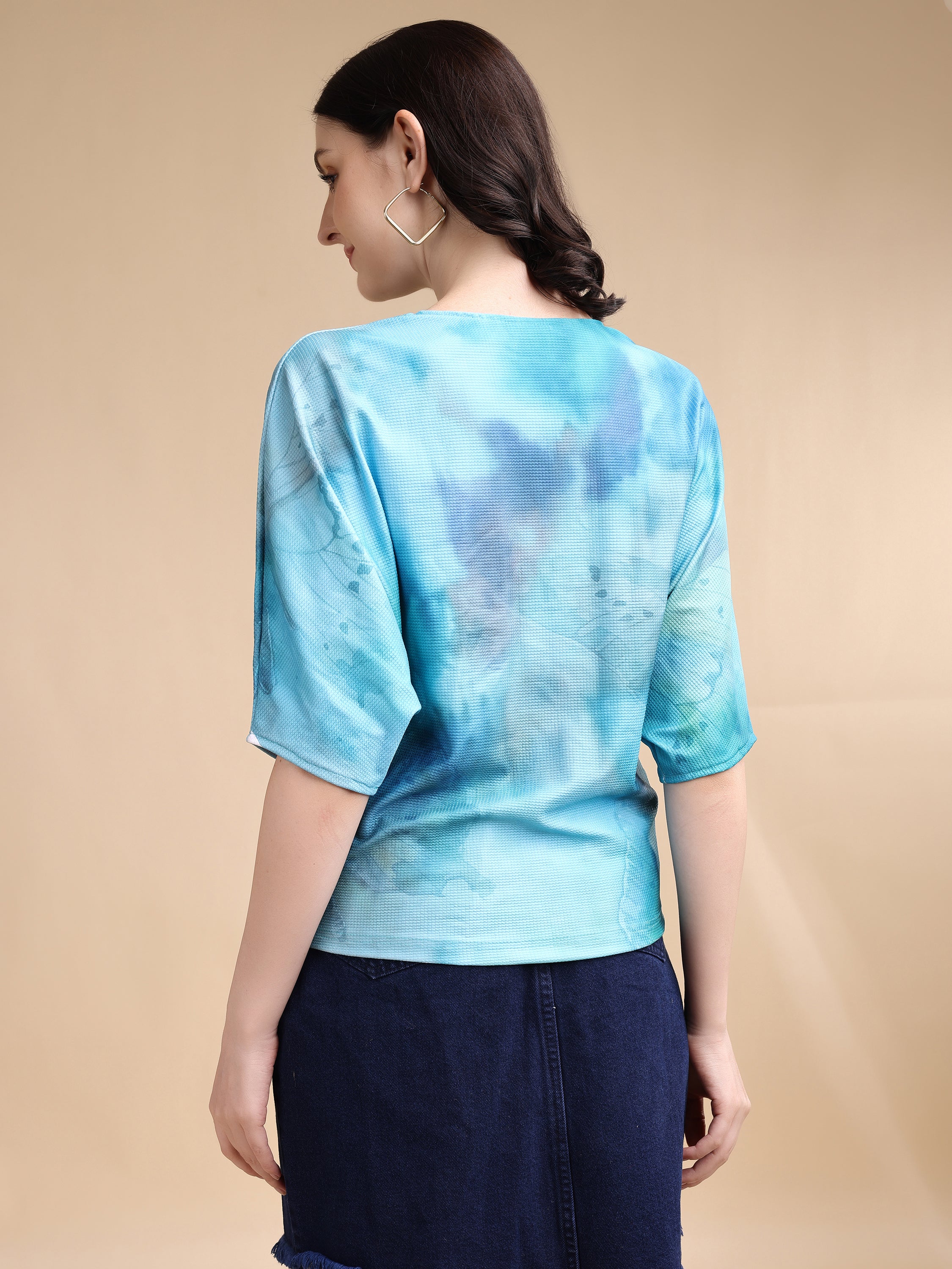 Women printed oversized Top