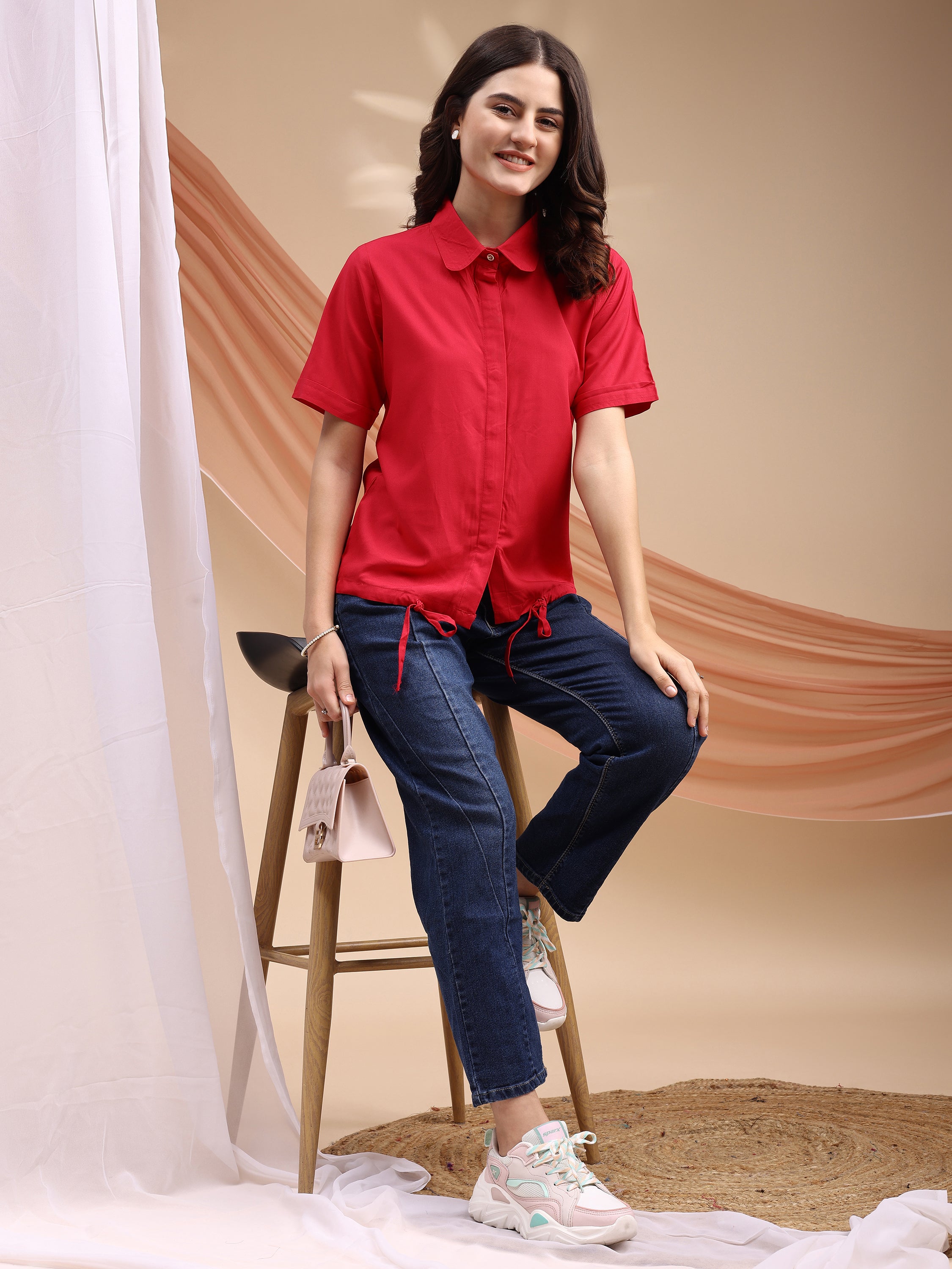 Women Solid Summer Top