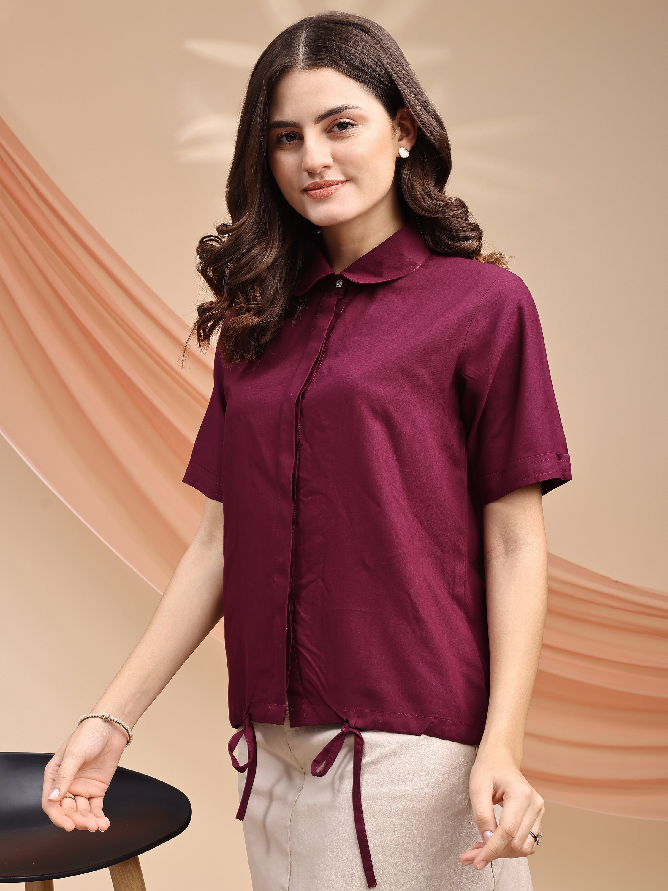 Women Solid Summer Top