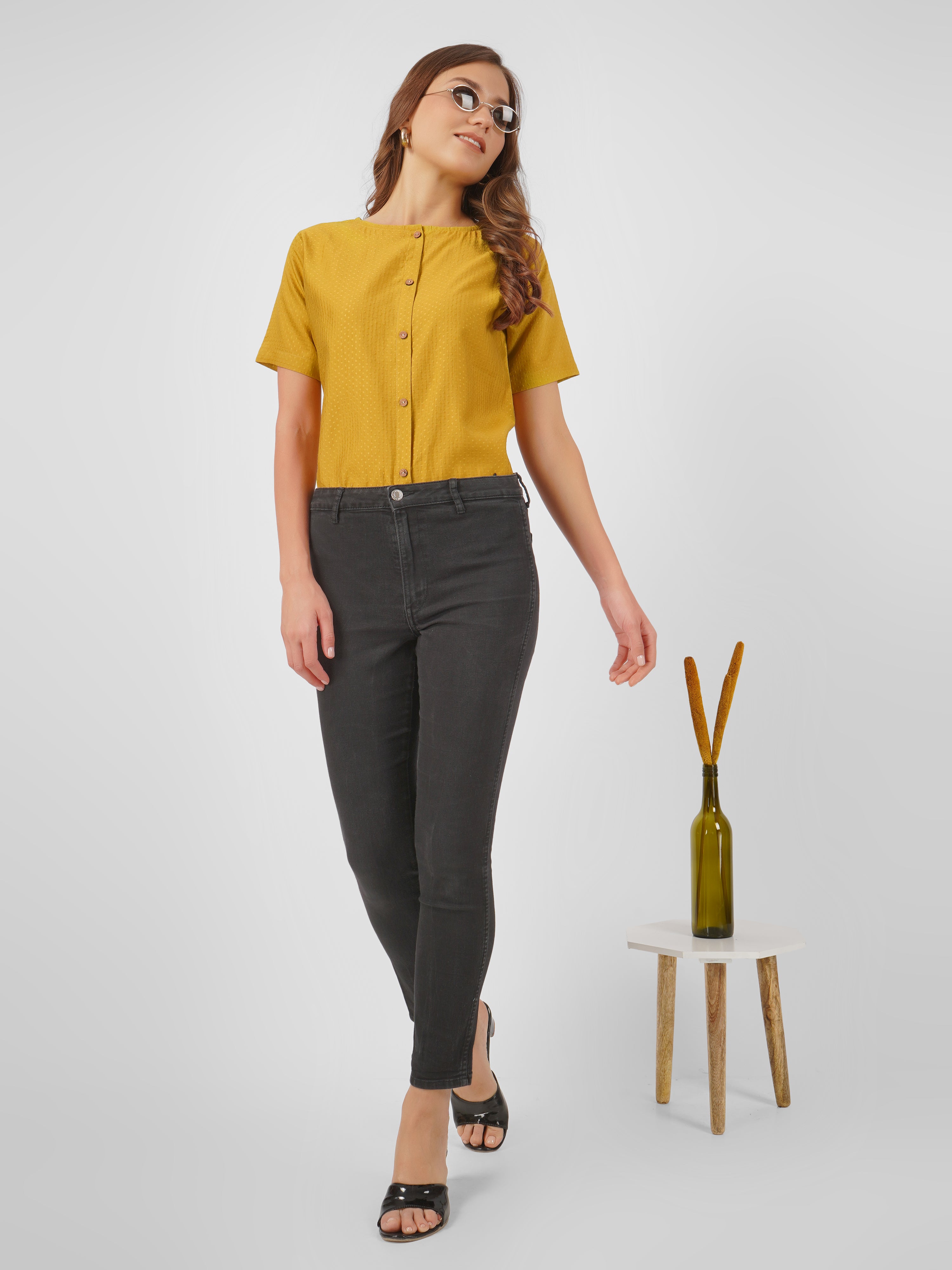 Women Solid Casual Top