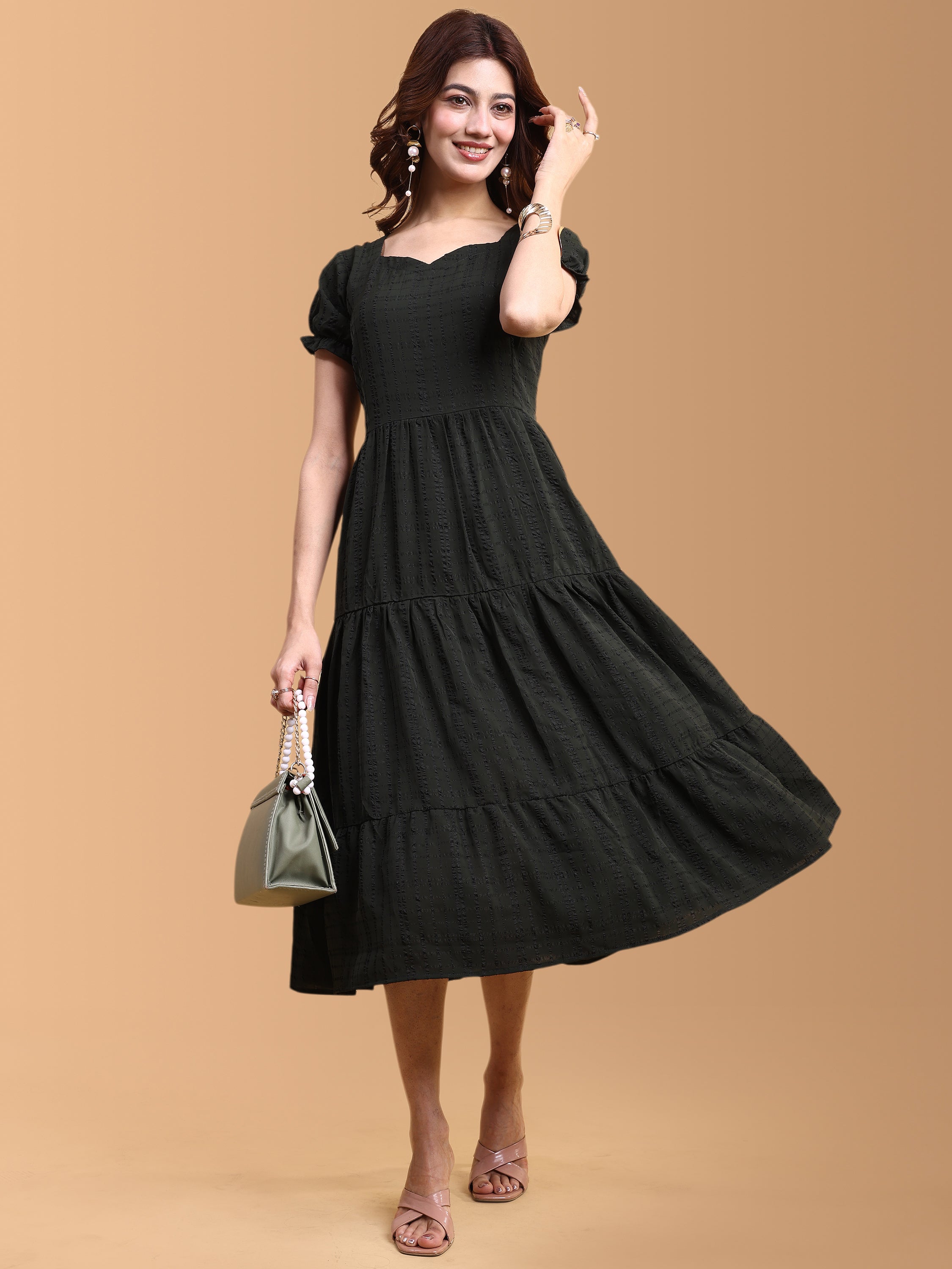 Women Fit & Flared Maxi Ethnic Dresses