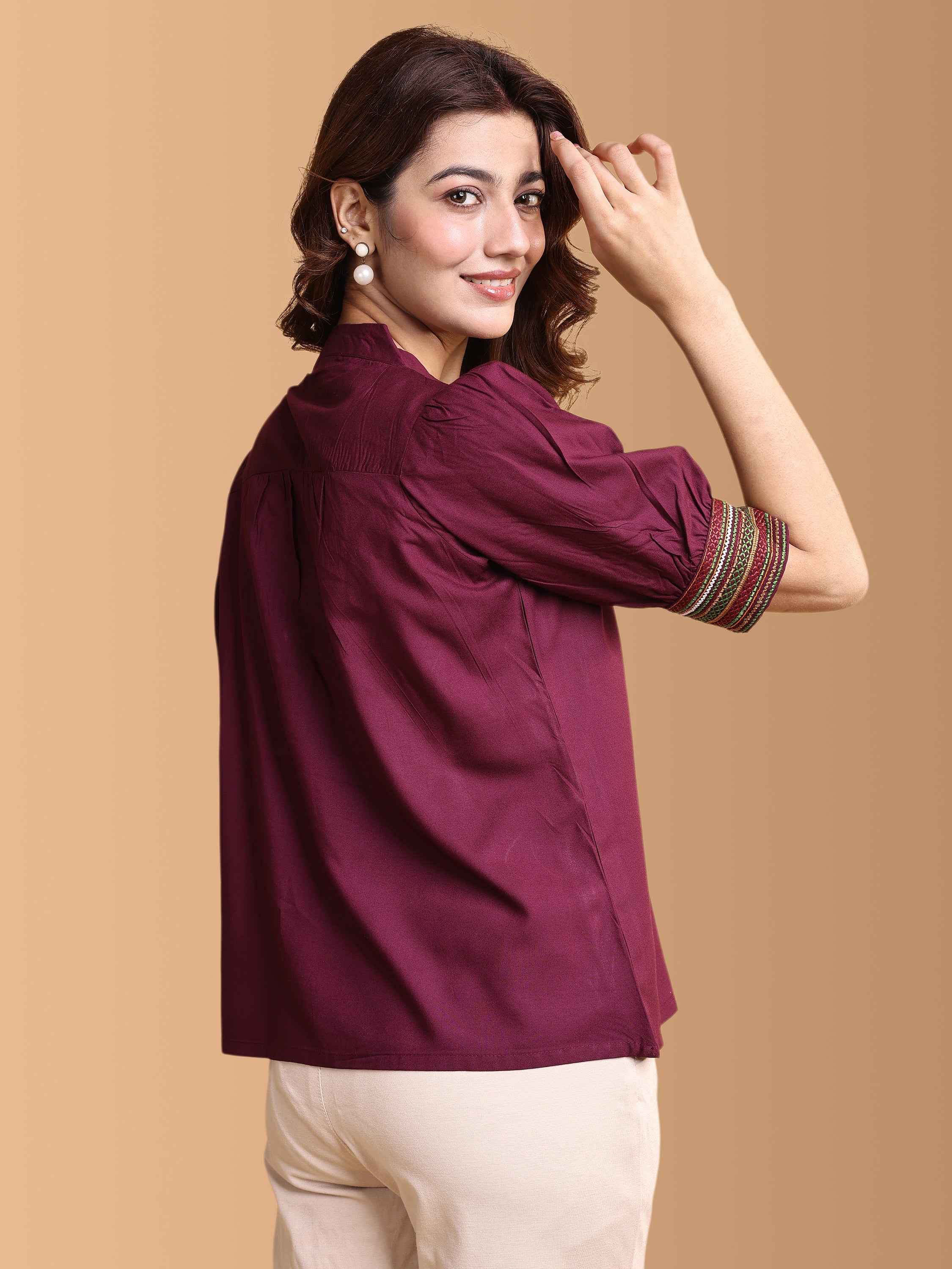 Women Embroidery Work Top