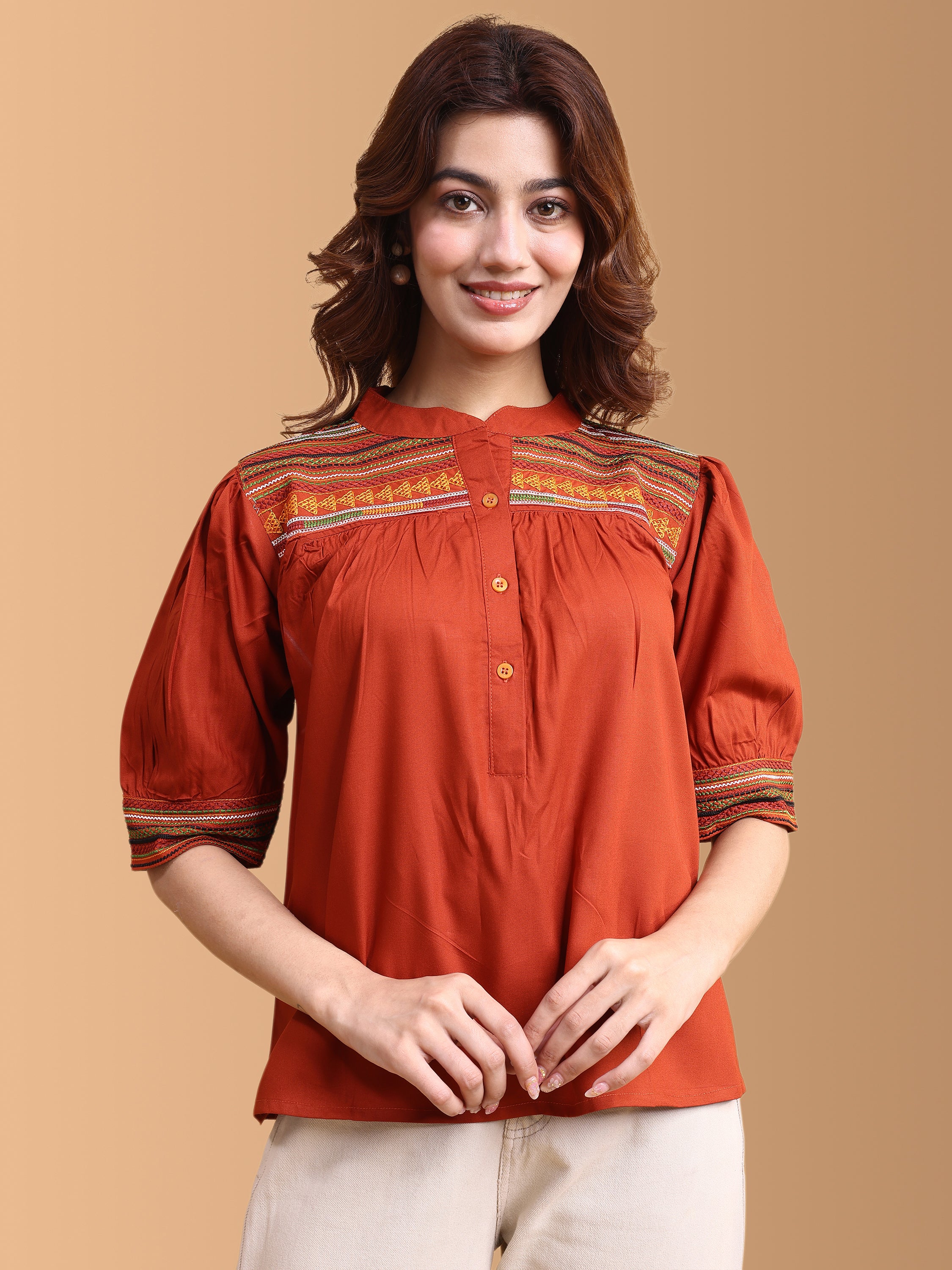 Women Embroidery Work Top