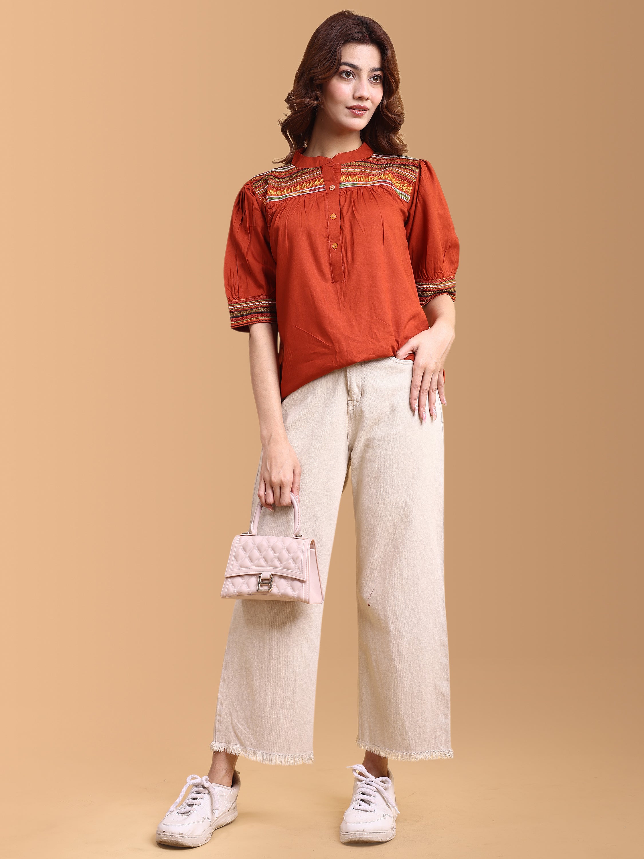 Women Embroidery Work Top