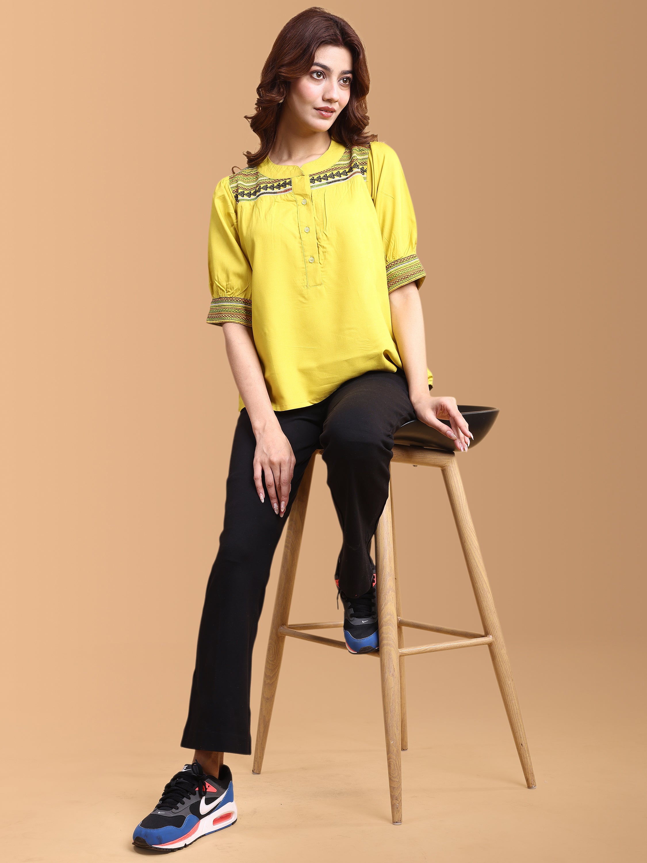 Women Embroidery Work Top