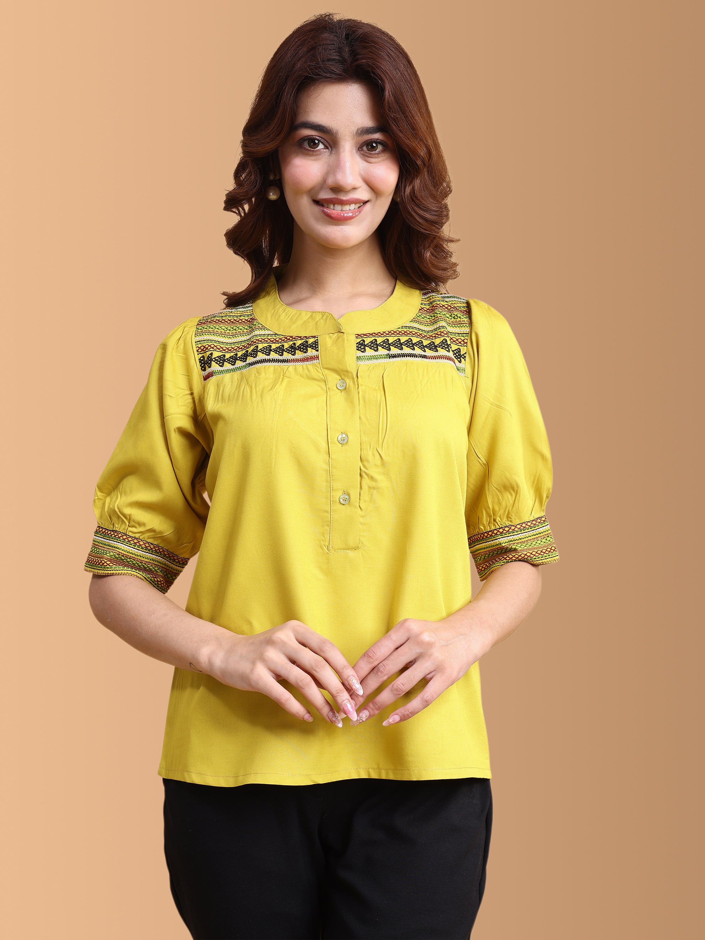 Women Embroidery Work Top