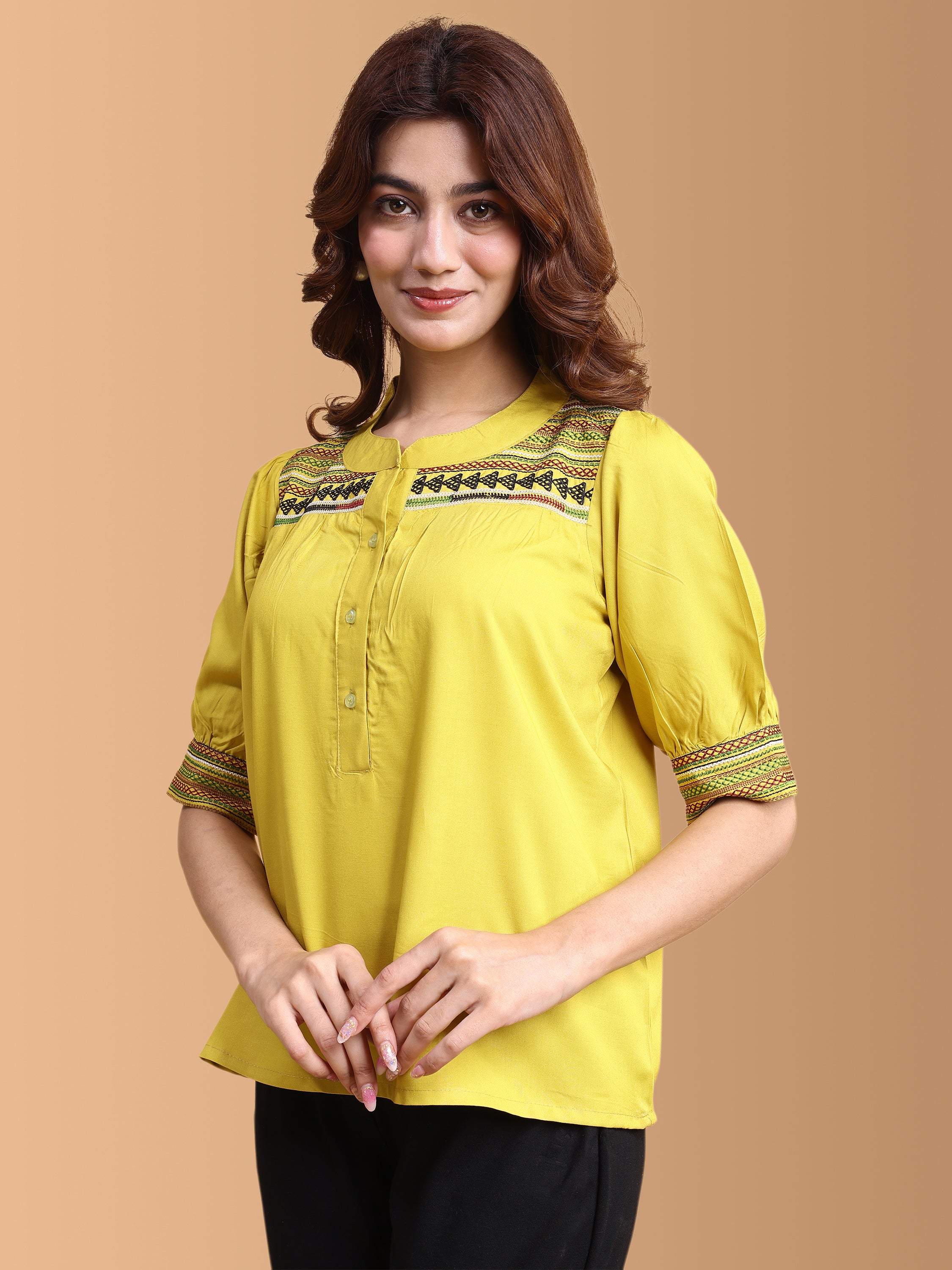 Women Embroidery Work Top