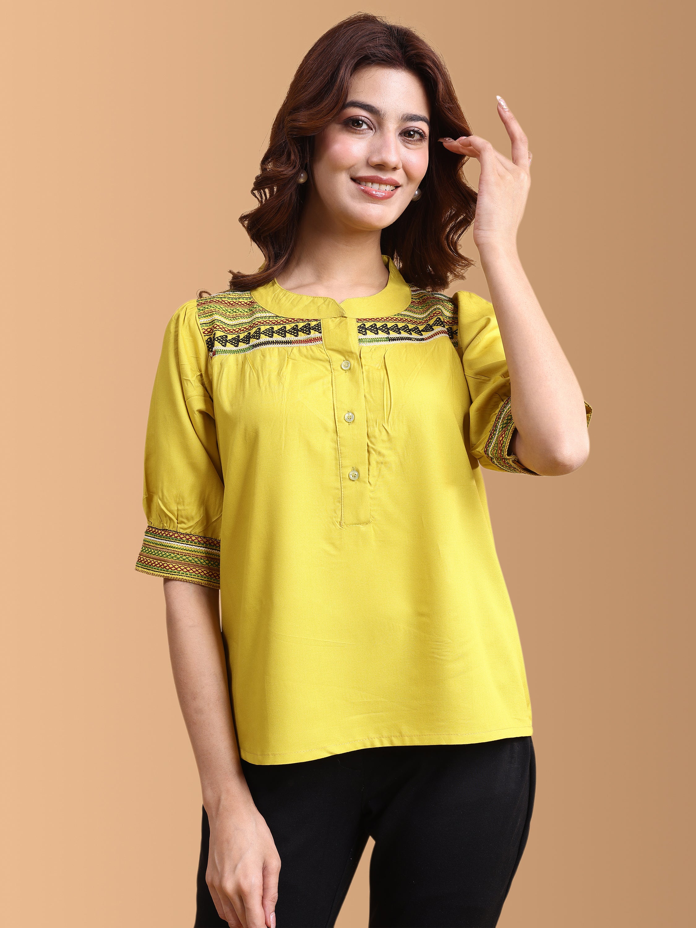 Women Embroidery Work Top