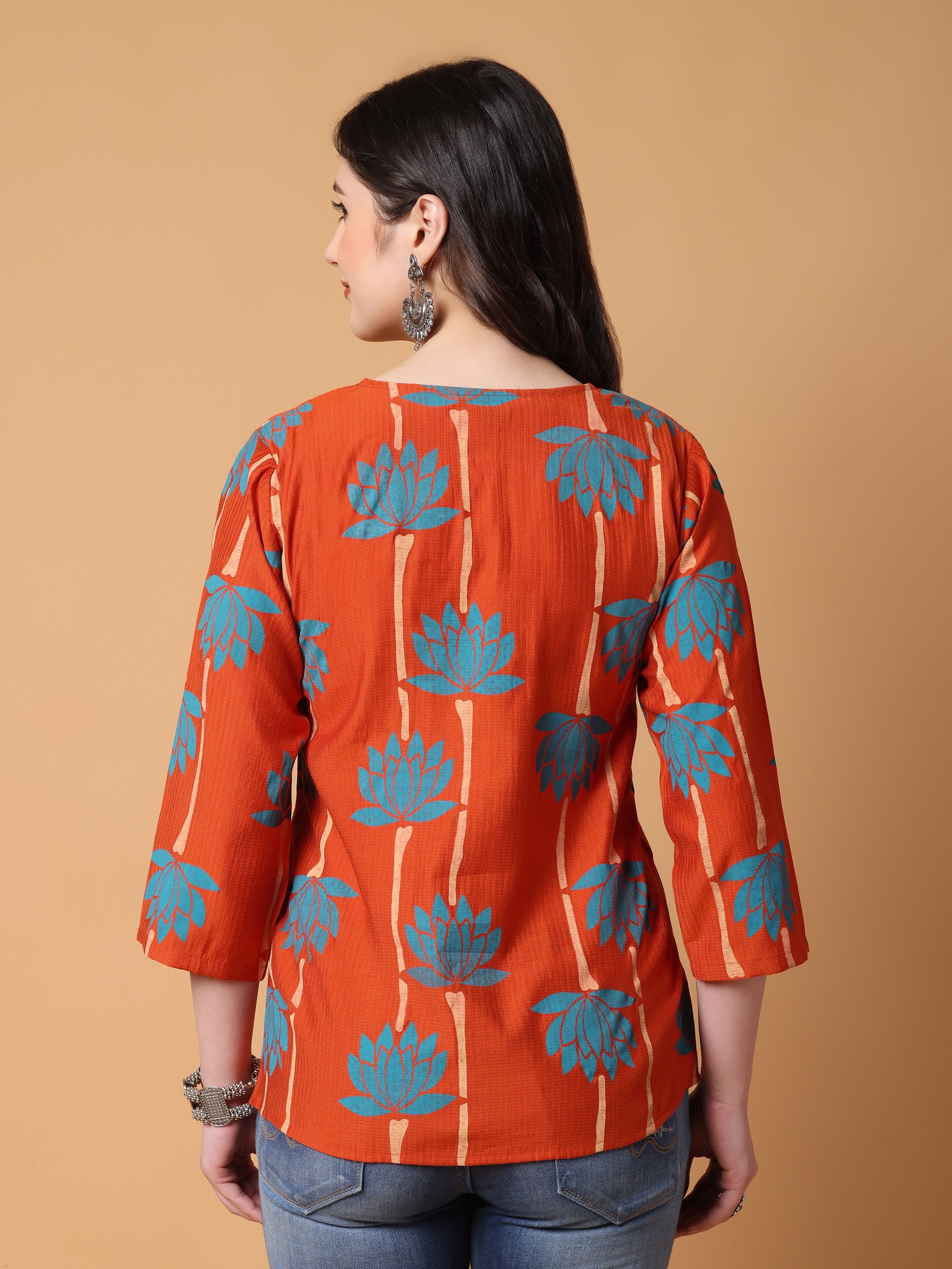 Women Lotus Printed Top