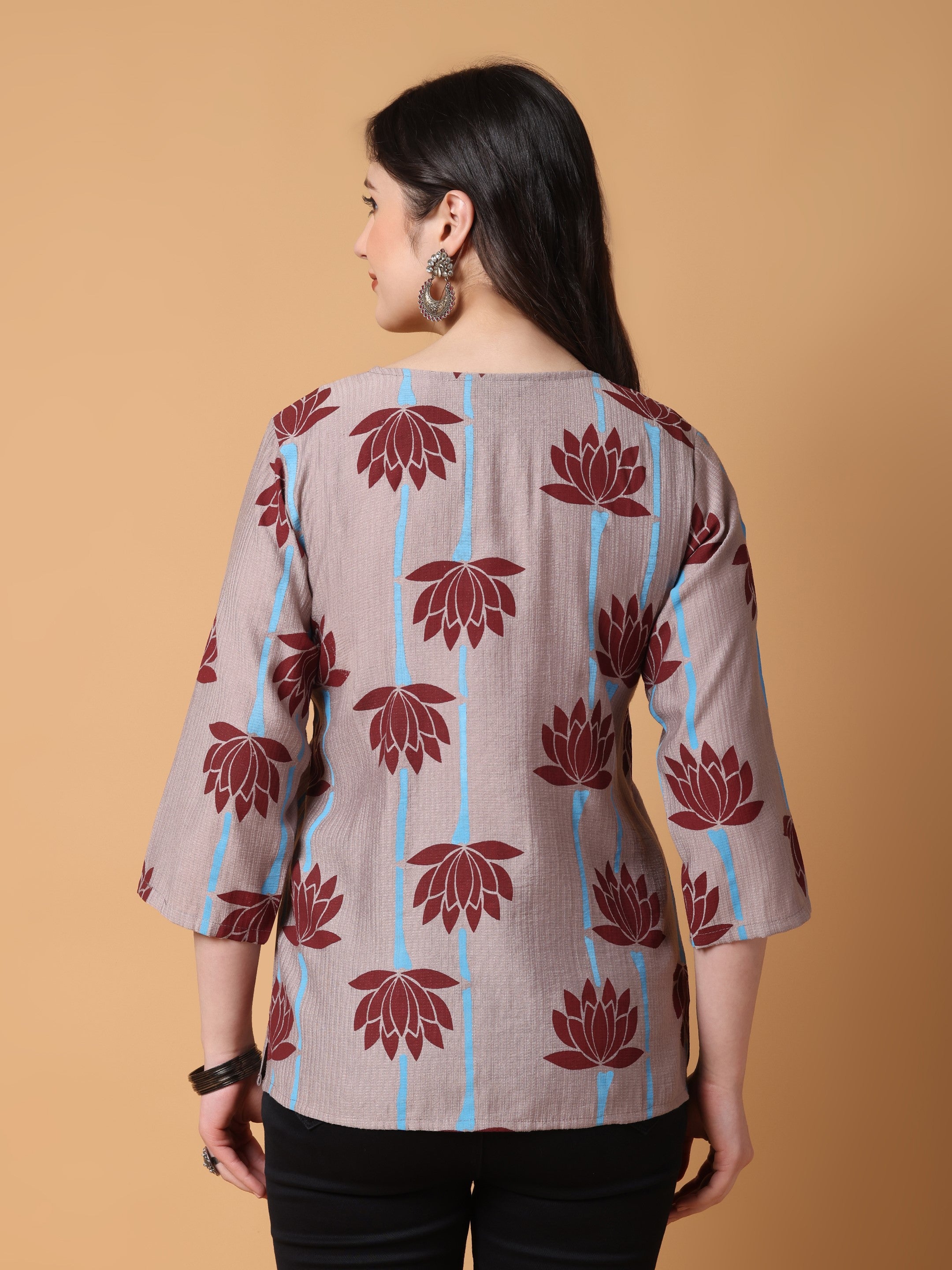 Women Lotus Printed Top