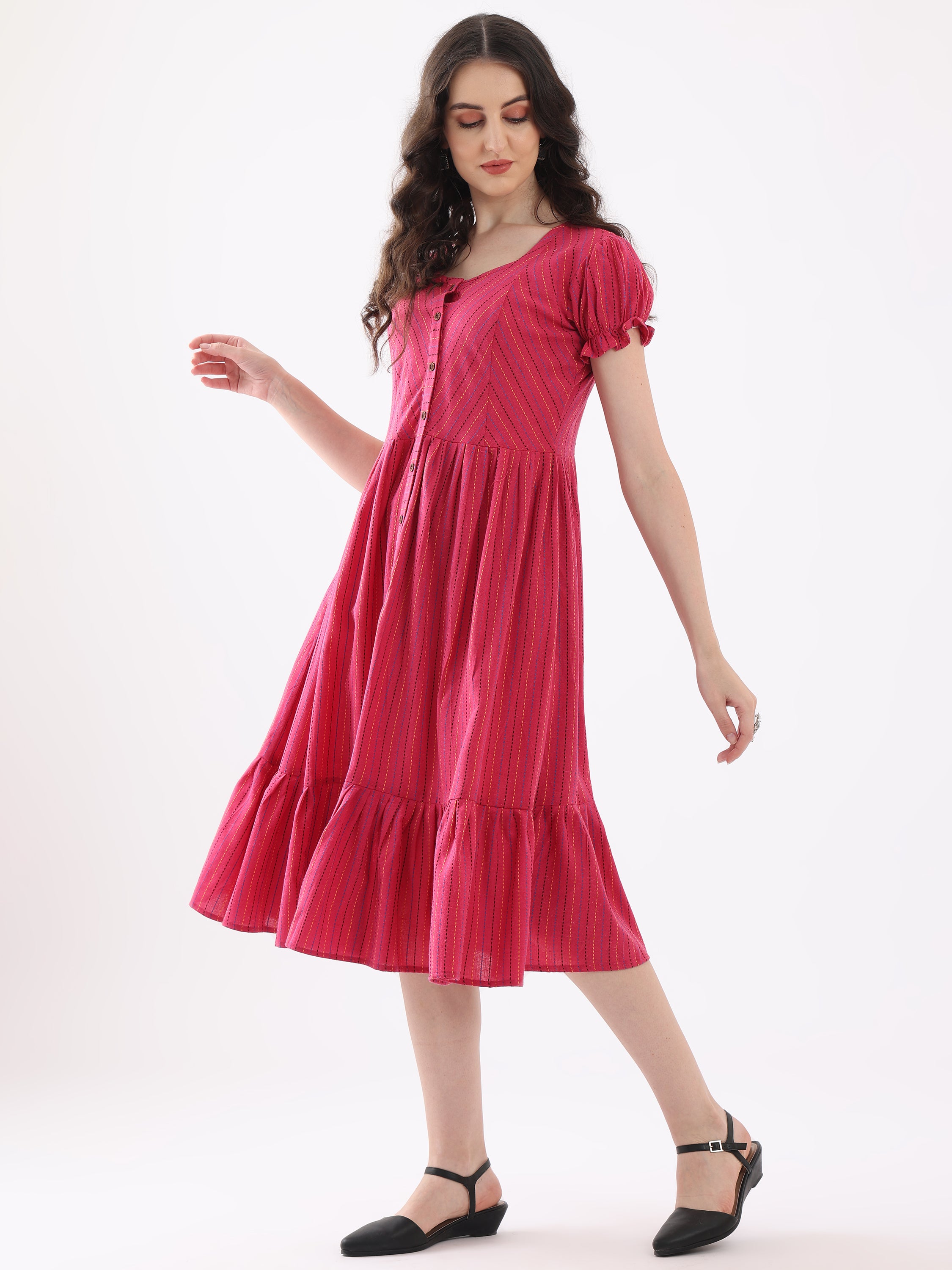 Women western Pure Cotton dress