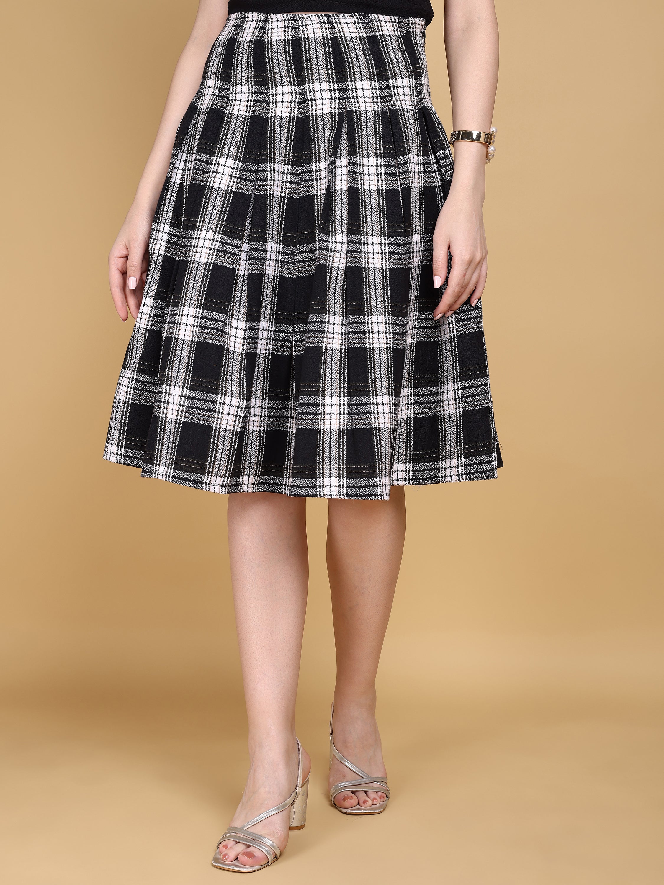 Women Flared Midi Skirt