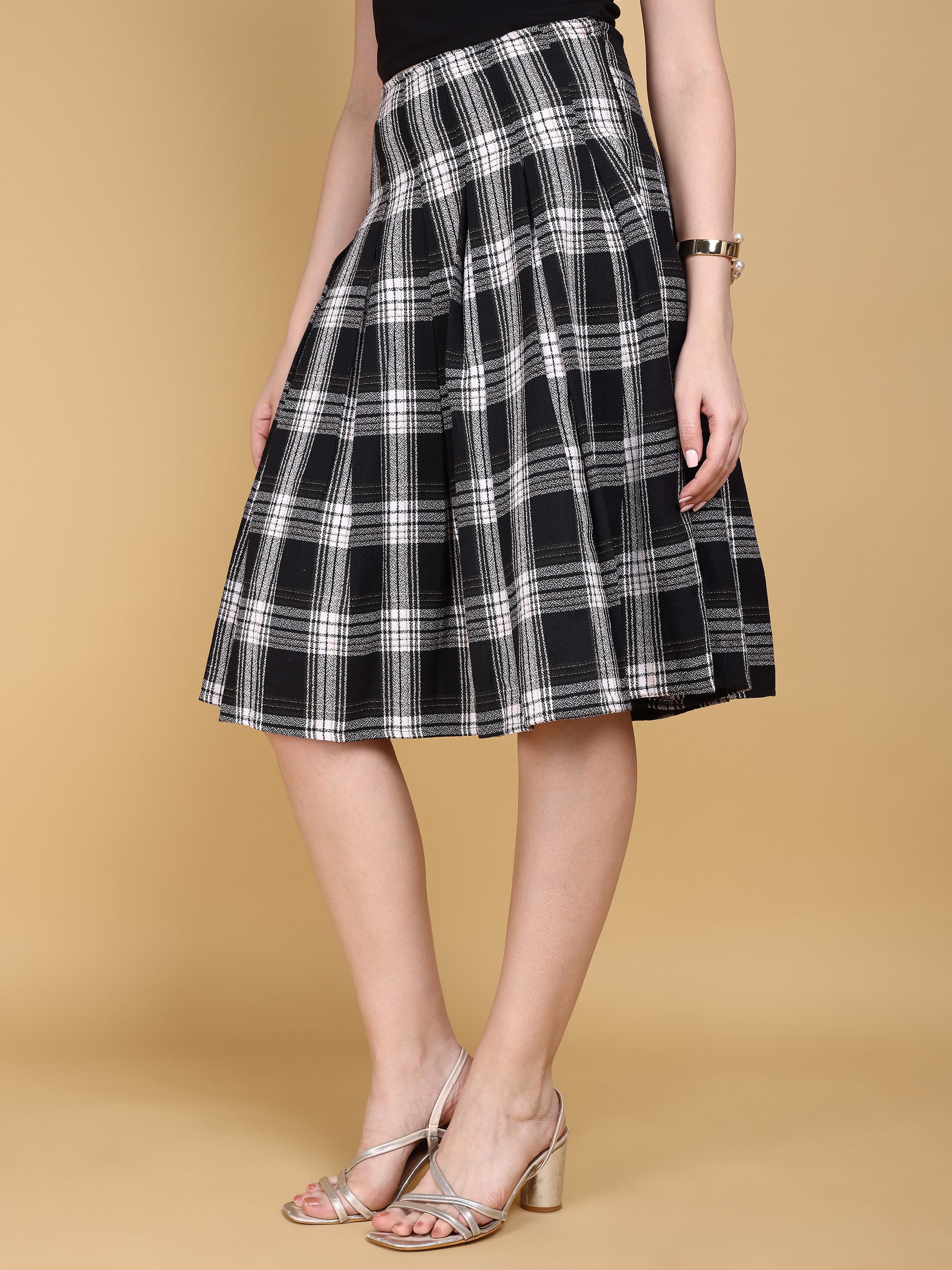 Women Flared Midi Skirt