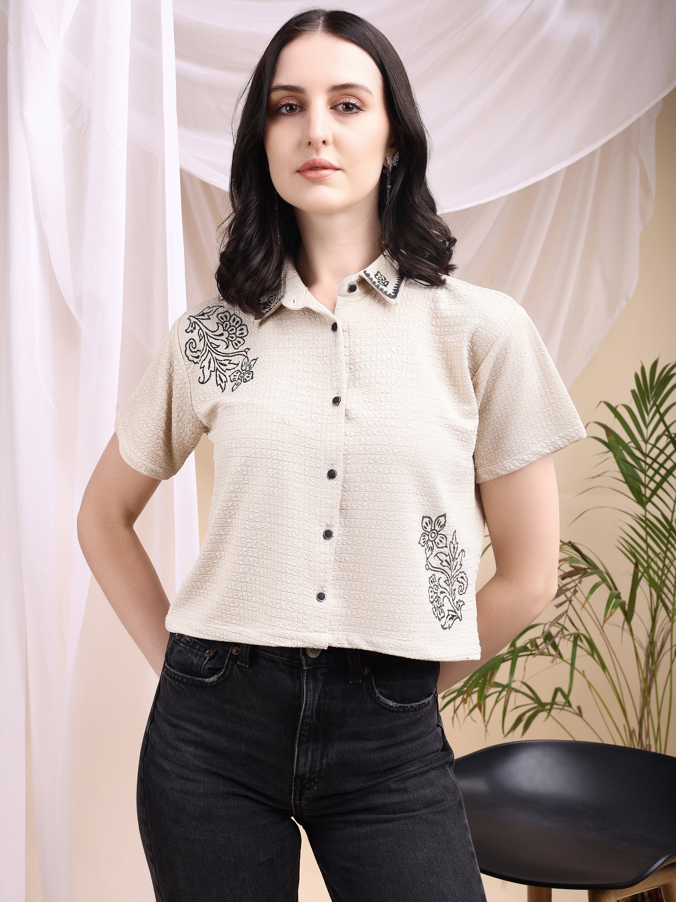 Women Block Printed Shirt