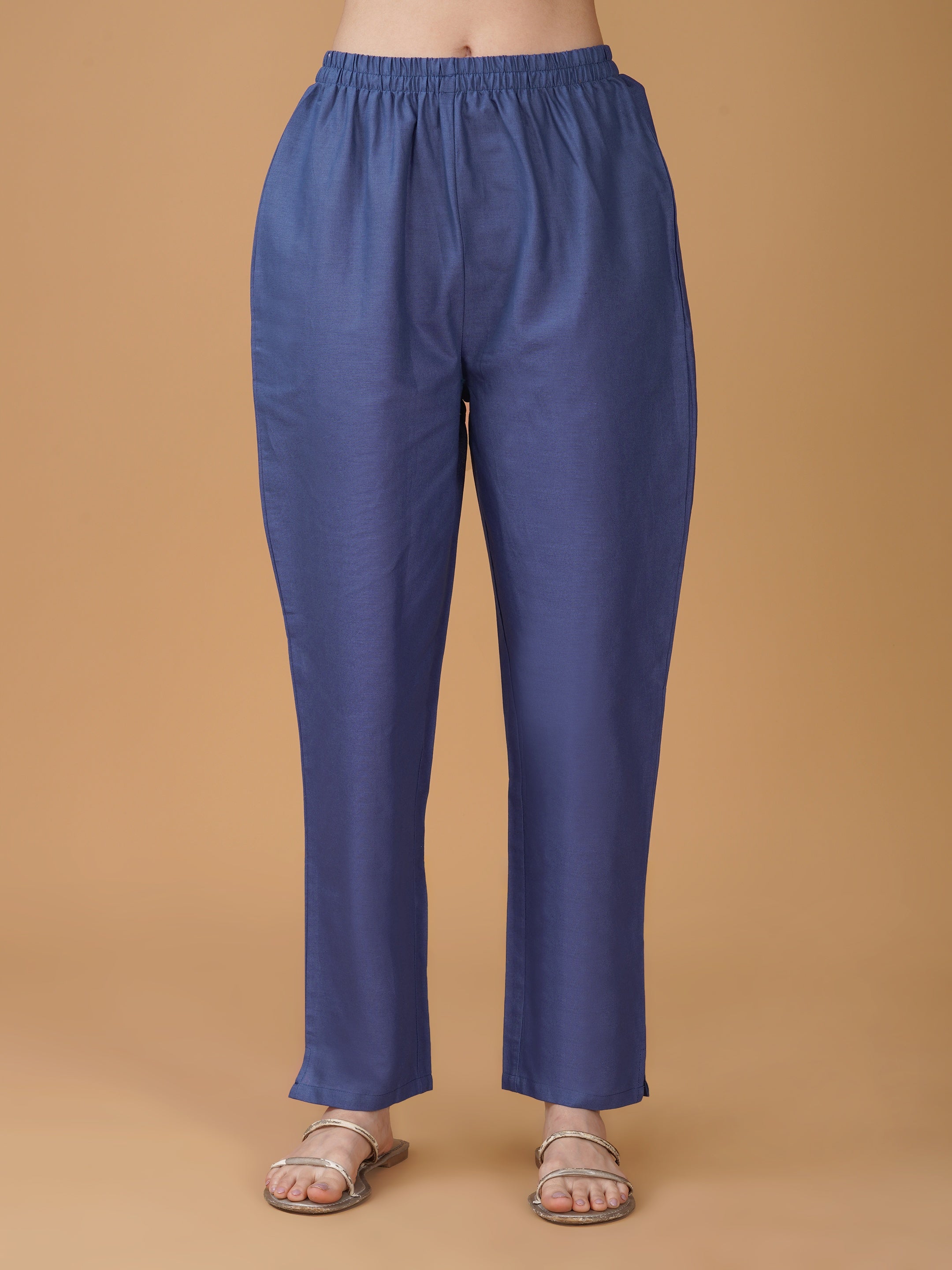 Lavender Cotton Printed Kurta set