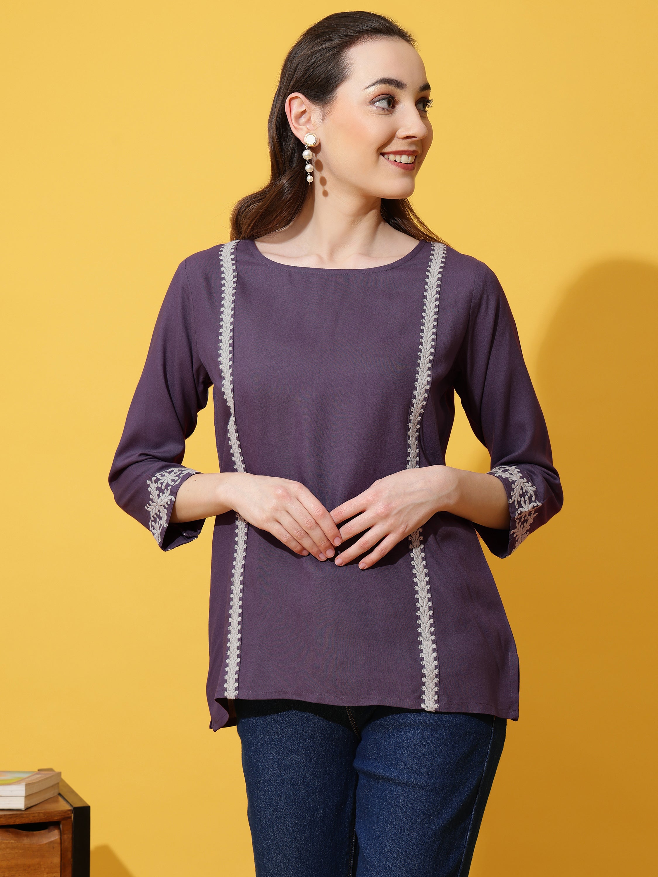 Women Embroidery Work Top