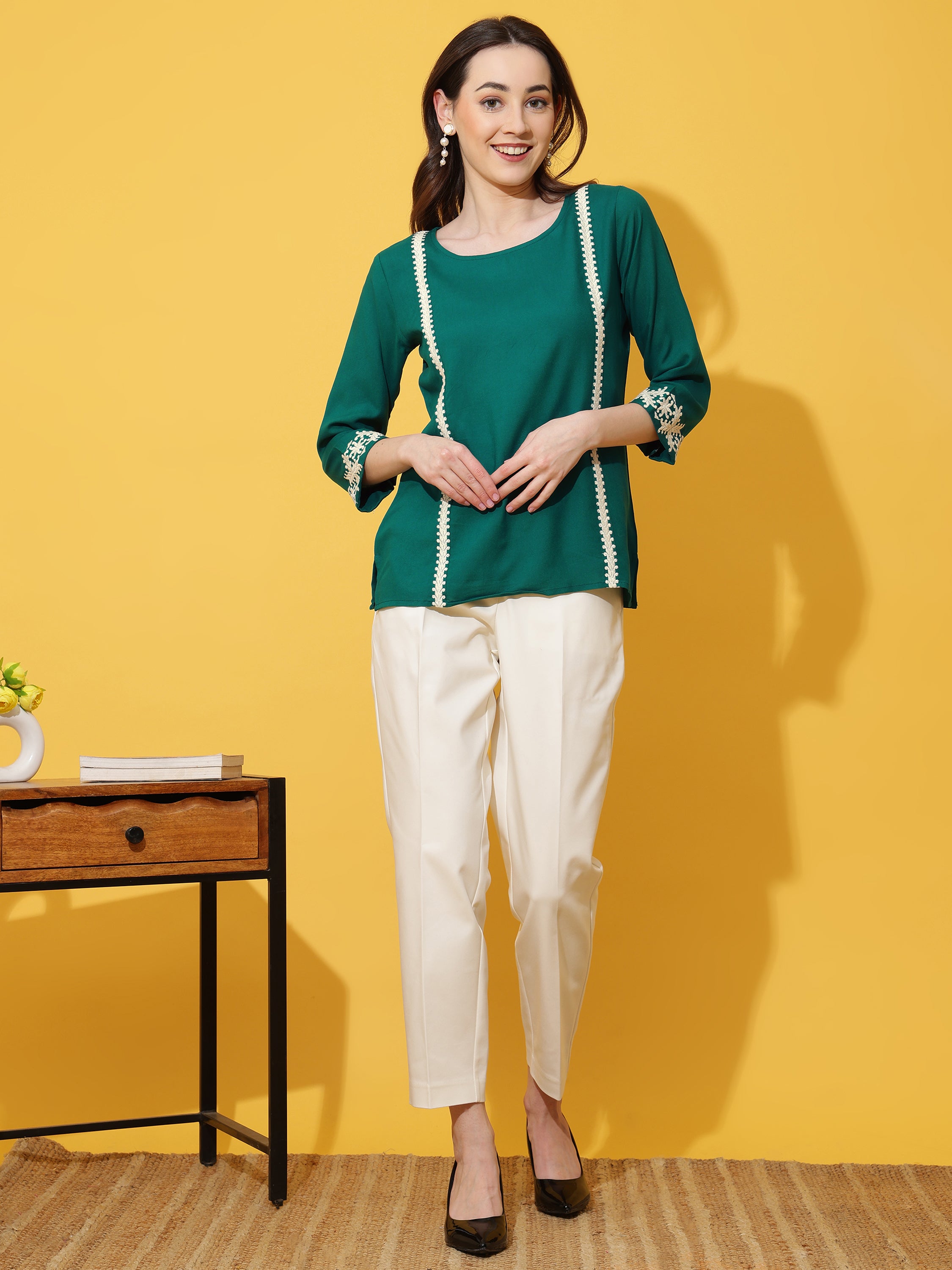 Women Embroidery Work Top