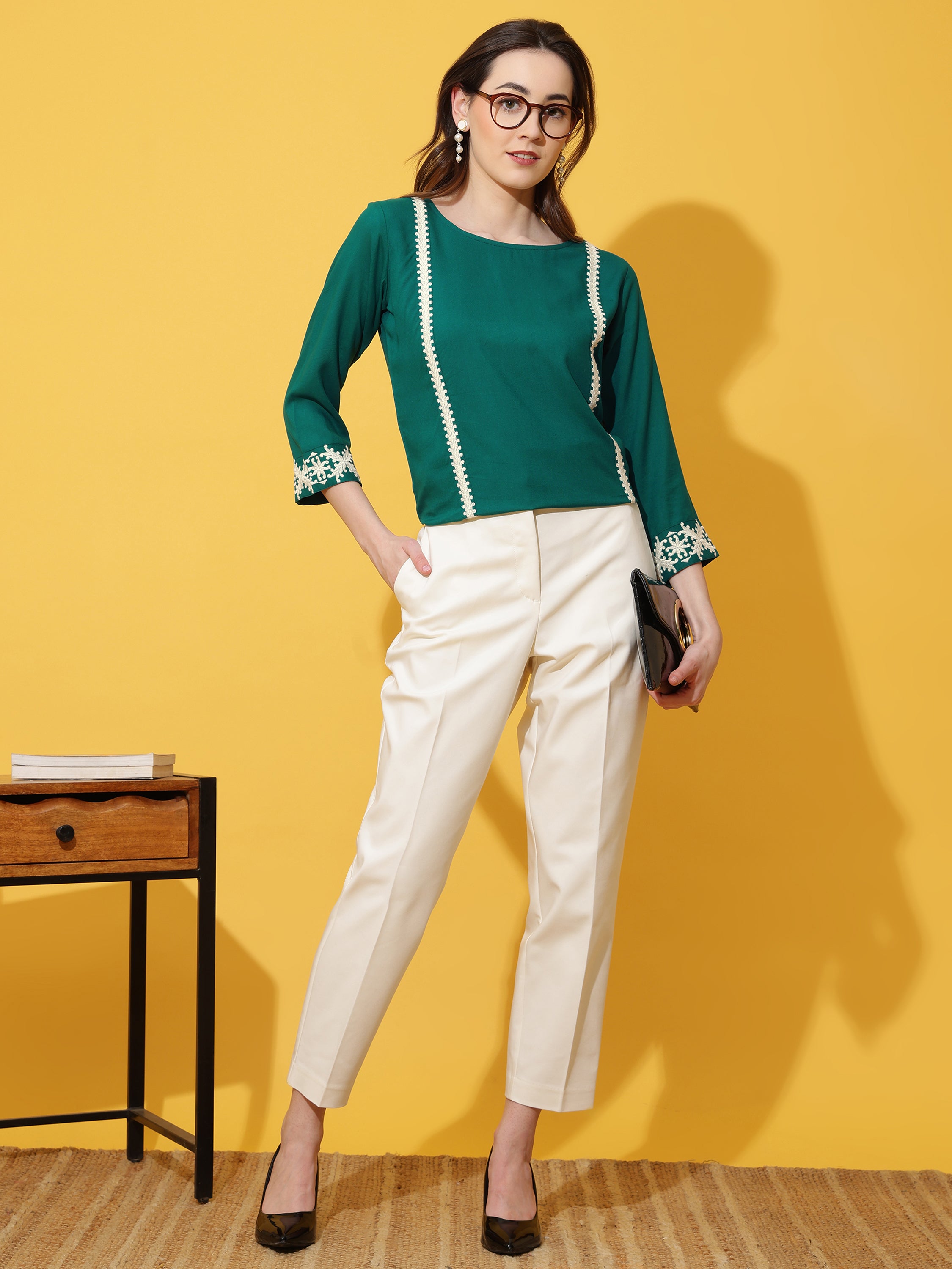 Women Embroidery Work Top
