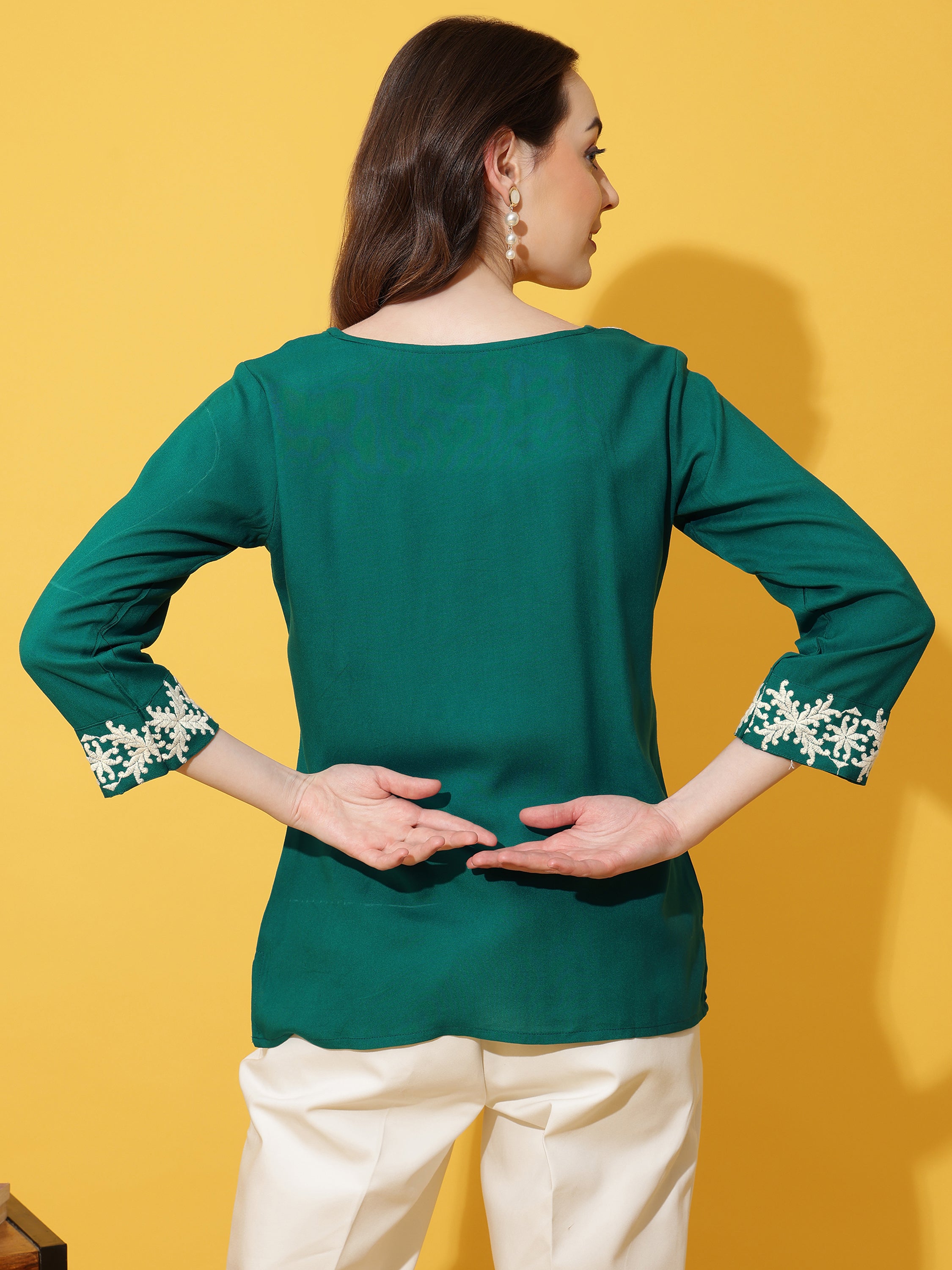 Women Embroidery Work Top
