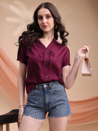 Women Formal Solid Top