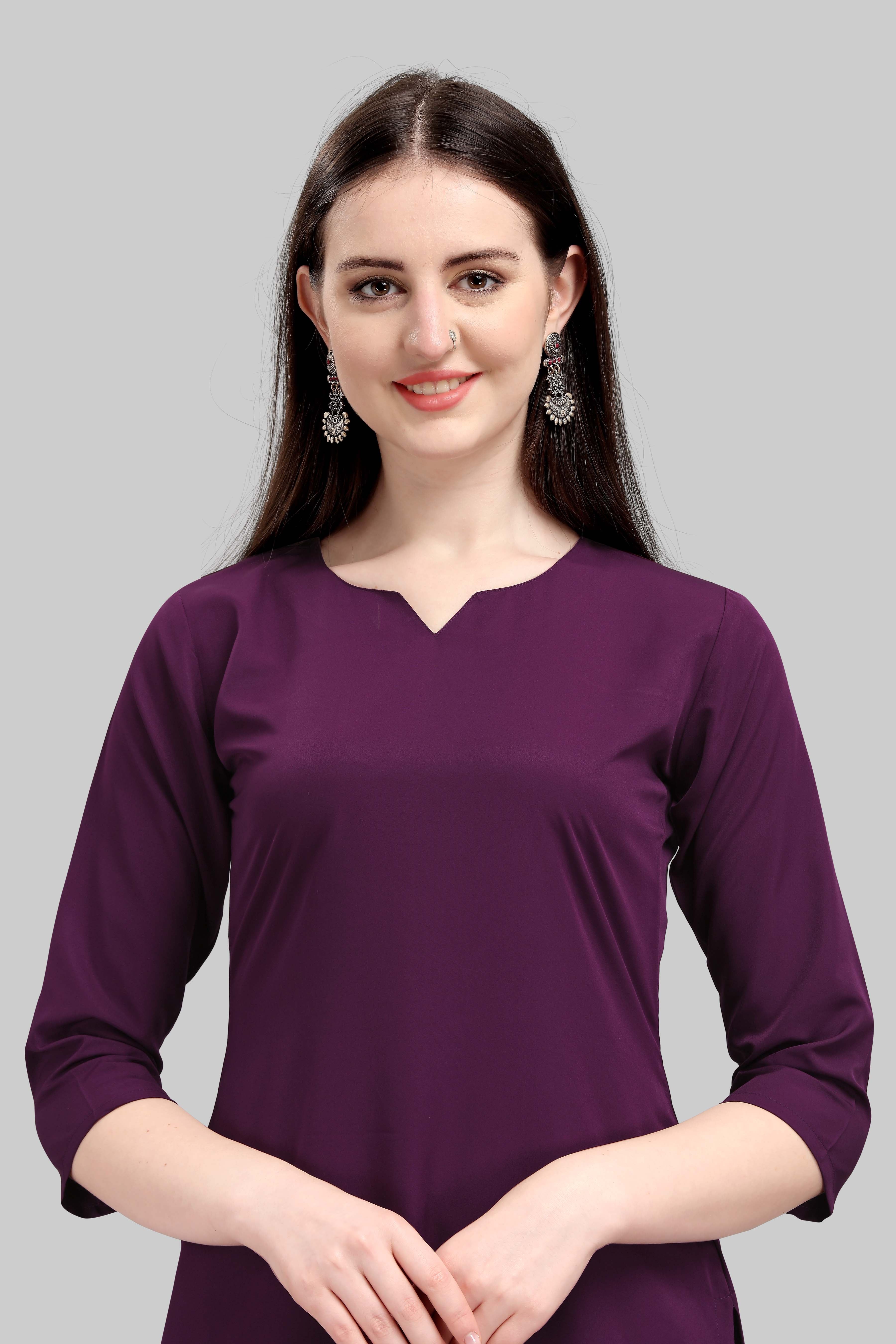 Women Solid Formal Kurta Pant
