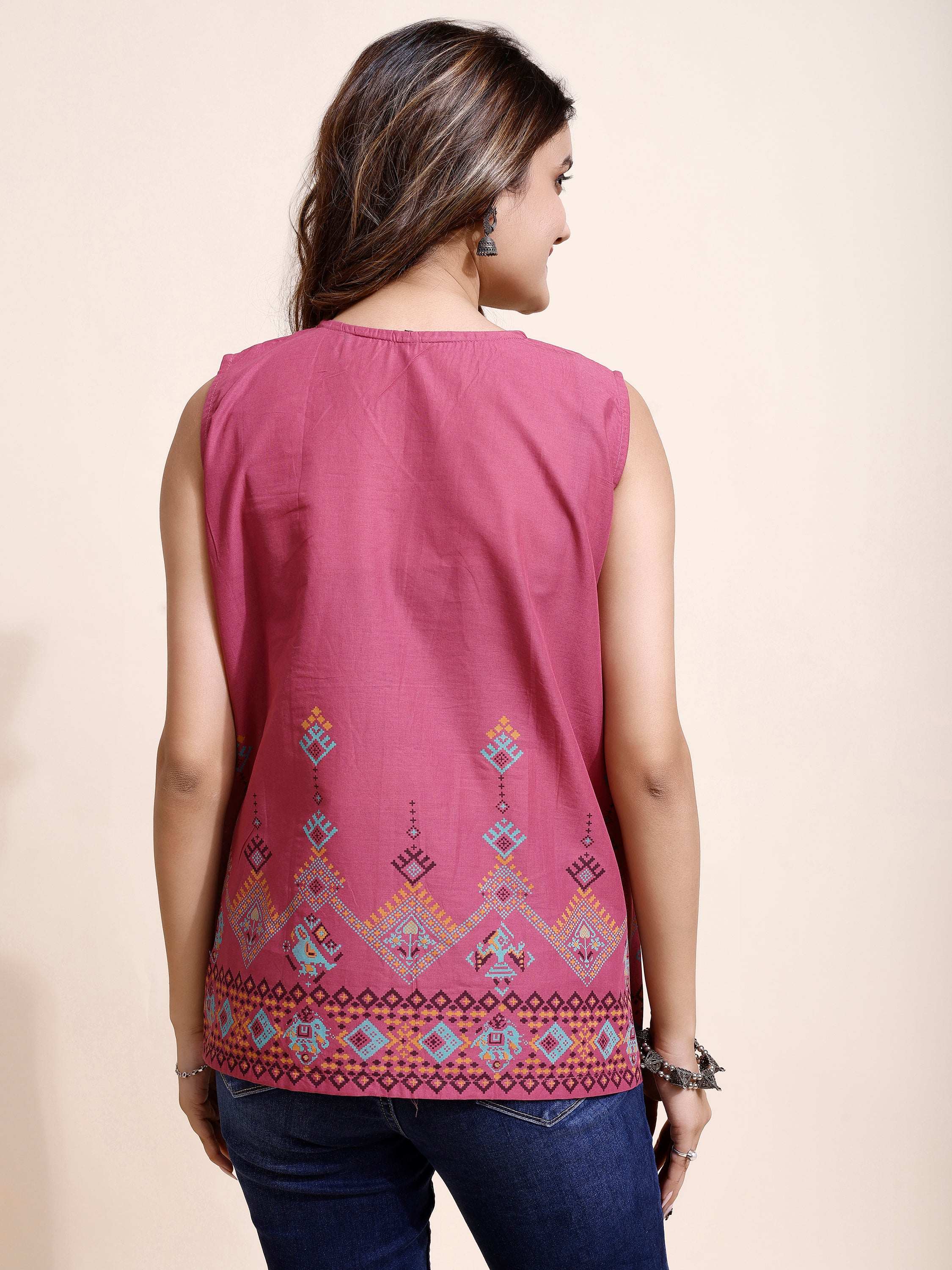 Women Angrakha Style Top