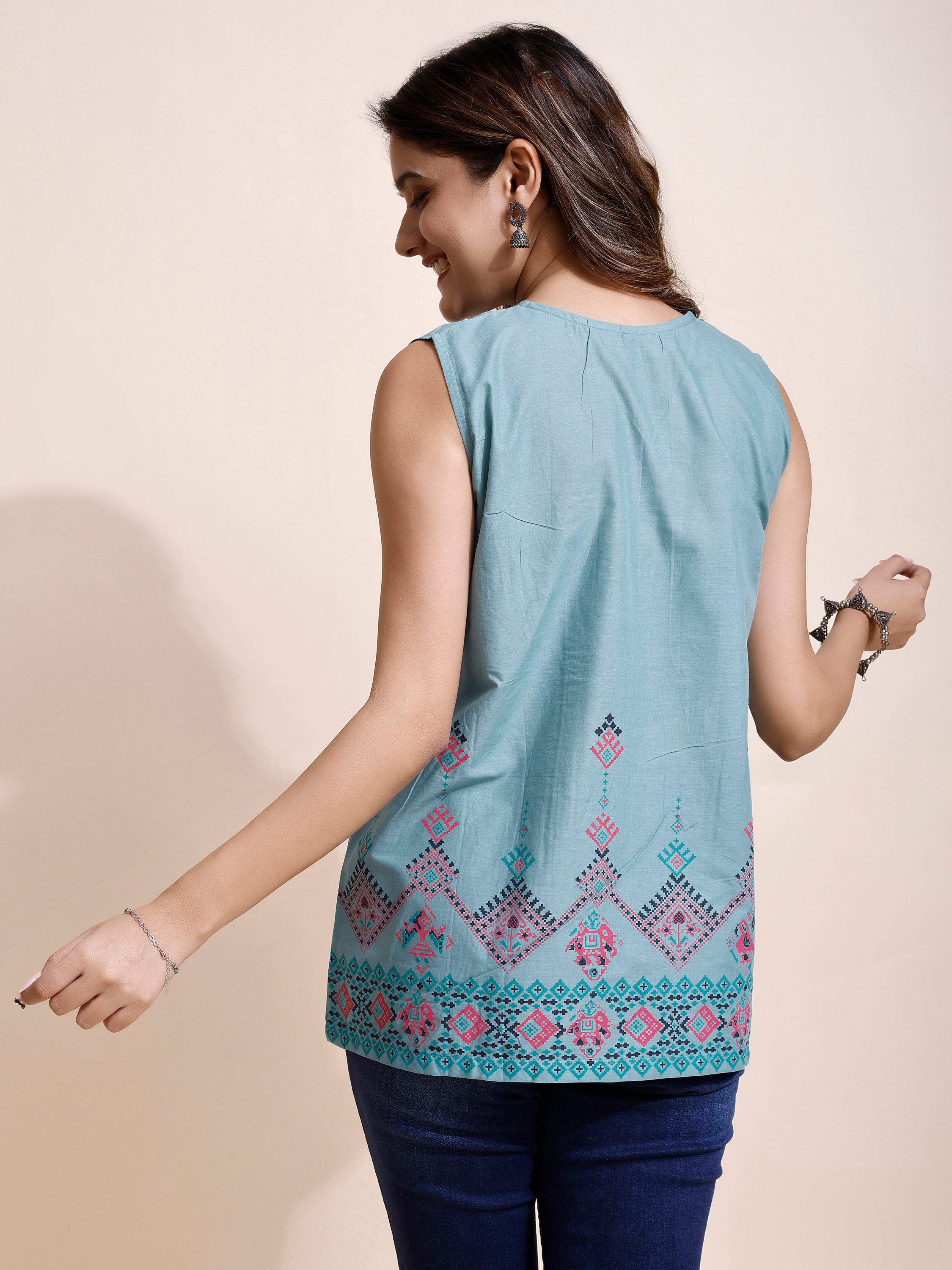 Women Angrakha Style Top