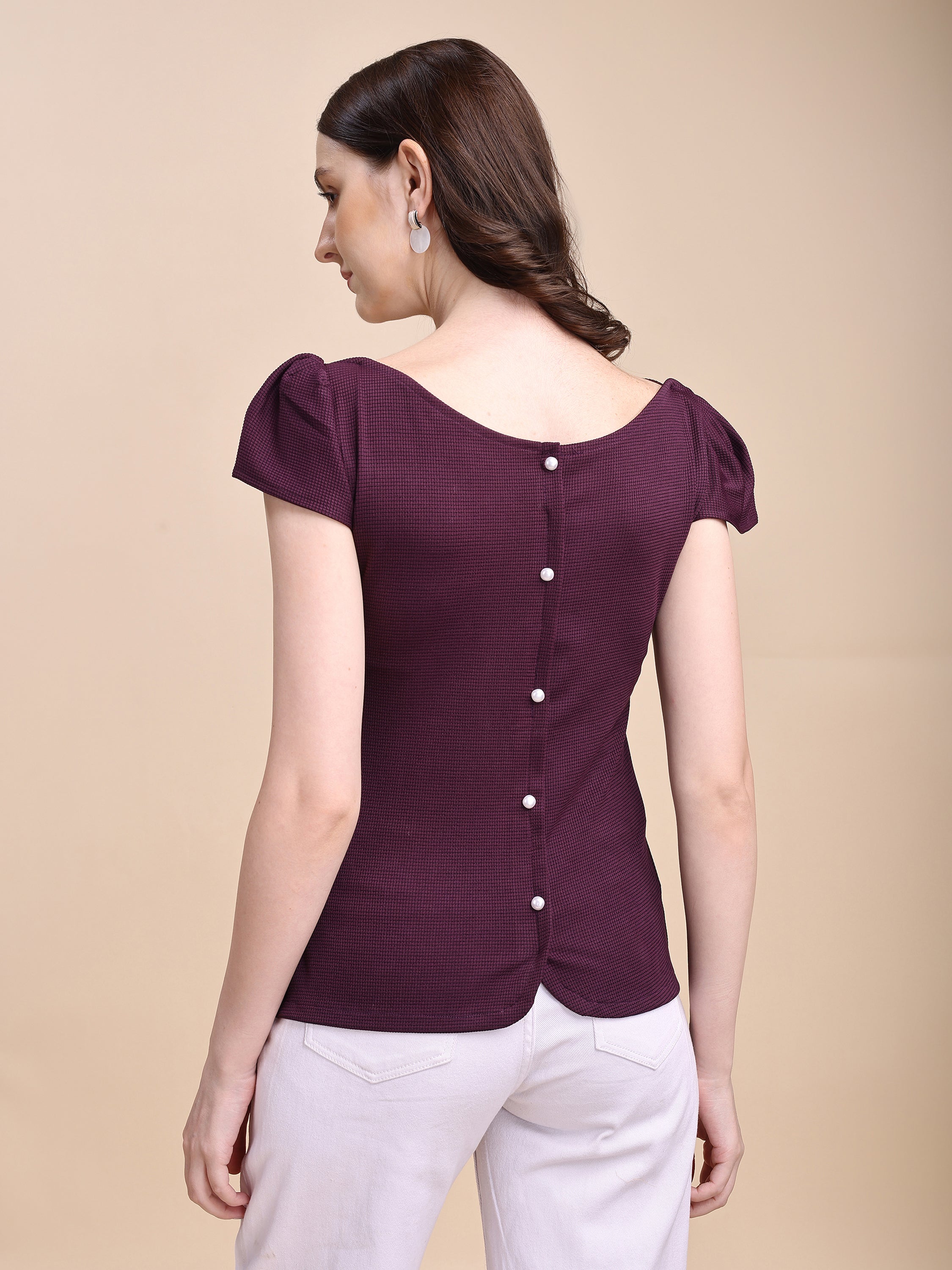 Kinjo Women Solid Formal Tops