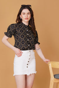 Women Printed Pure Cotton Top