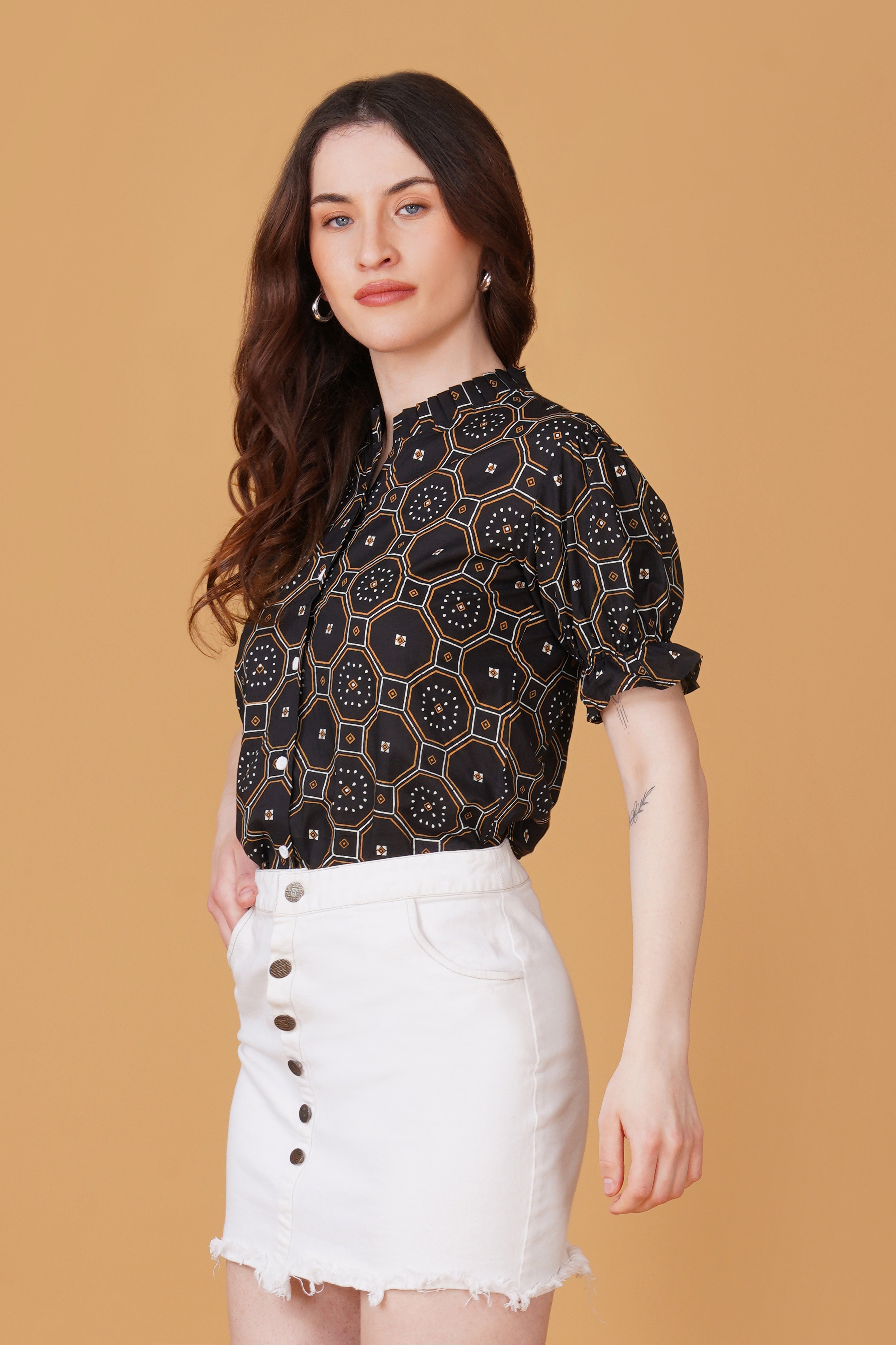 Women Printed Pure Cotton Top