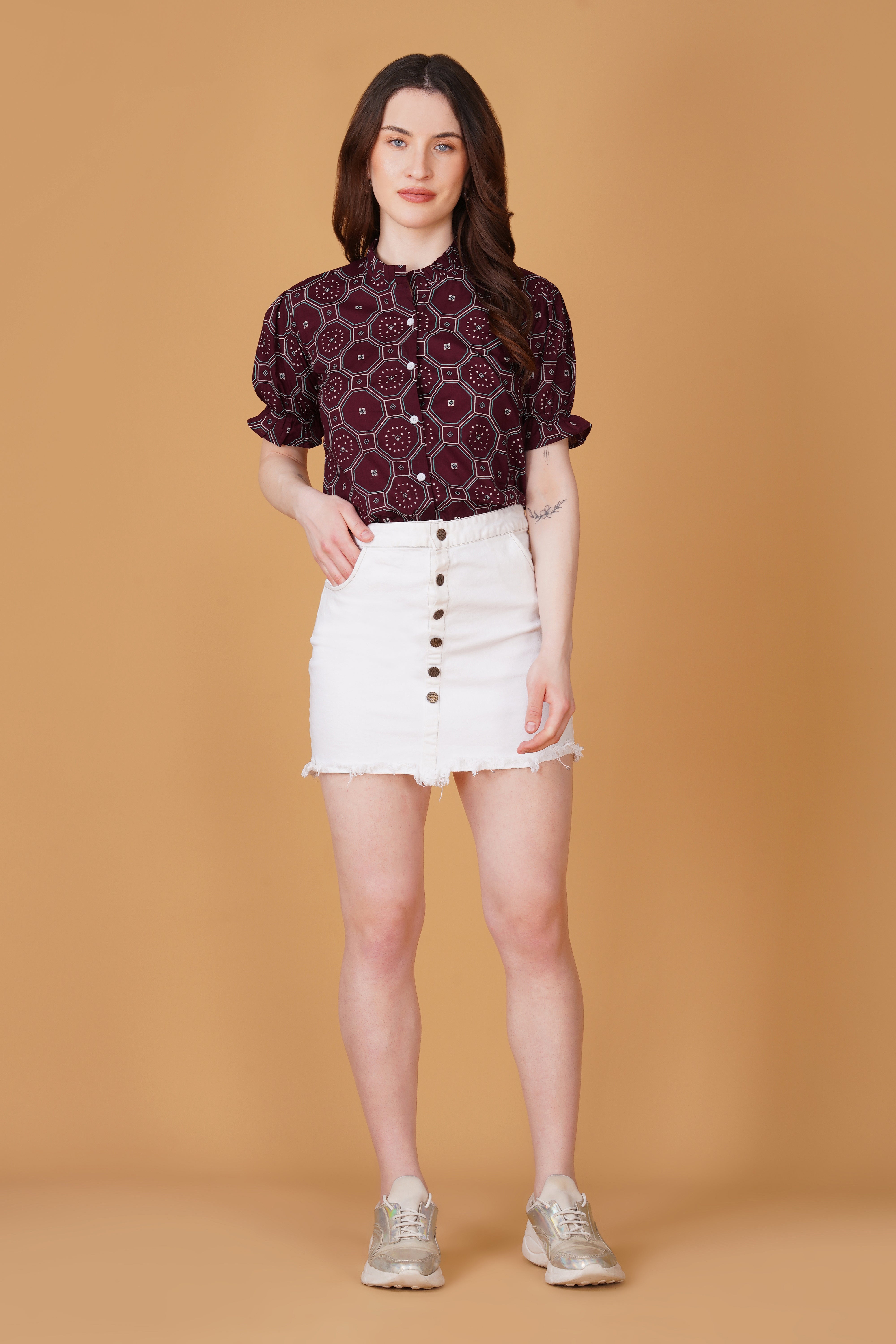 Women Printed Pure Cotton Top