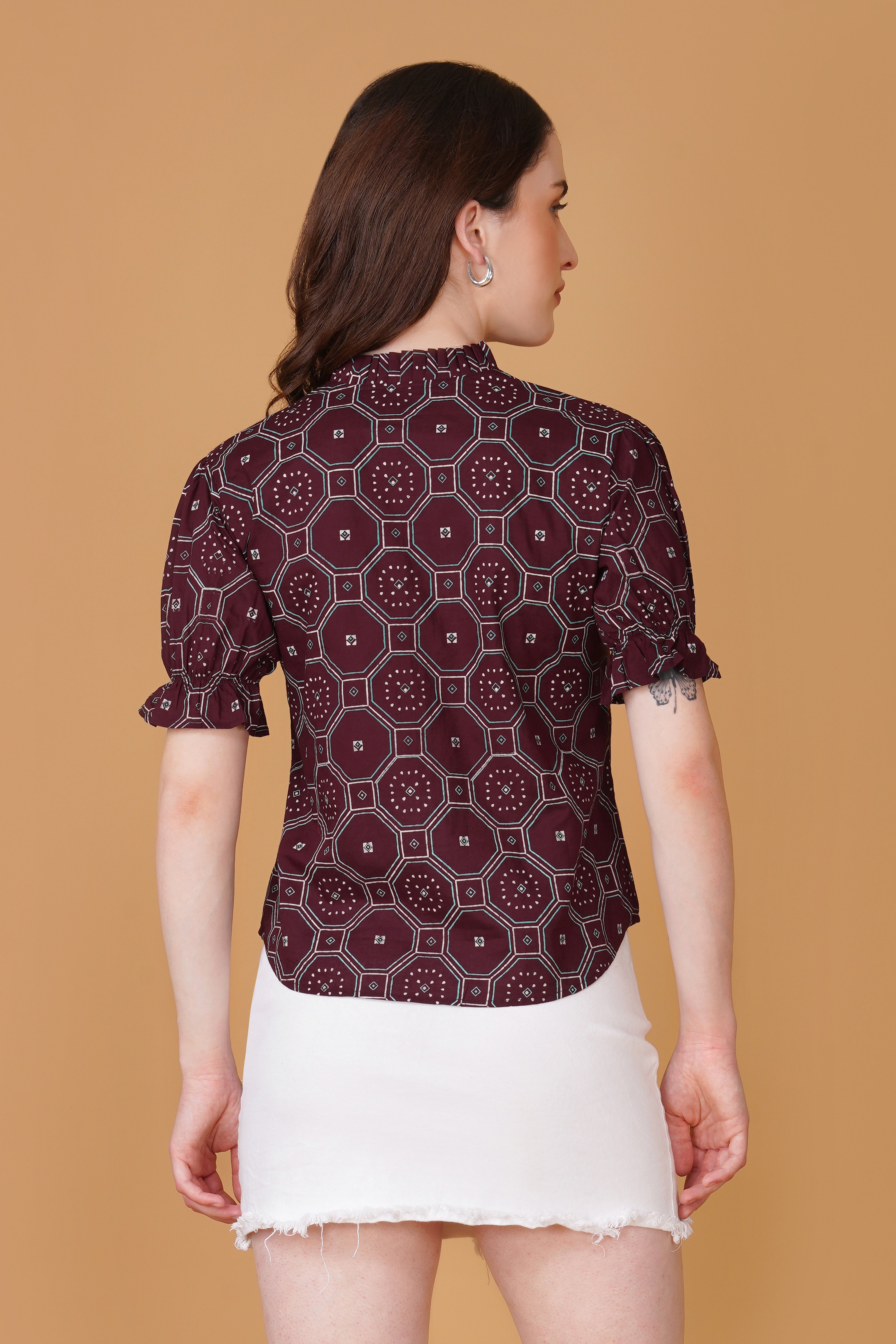 Women Printed Pure Cotton Top