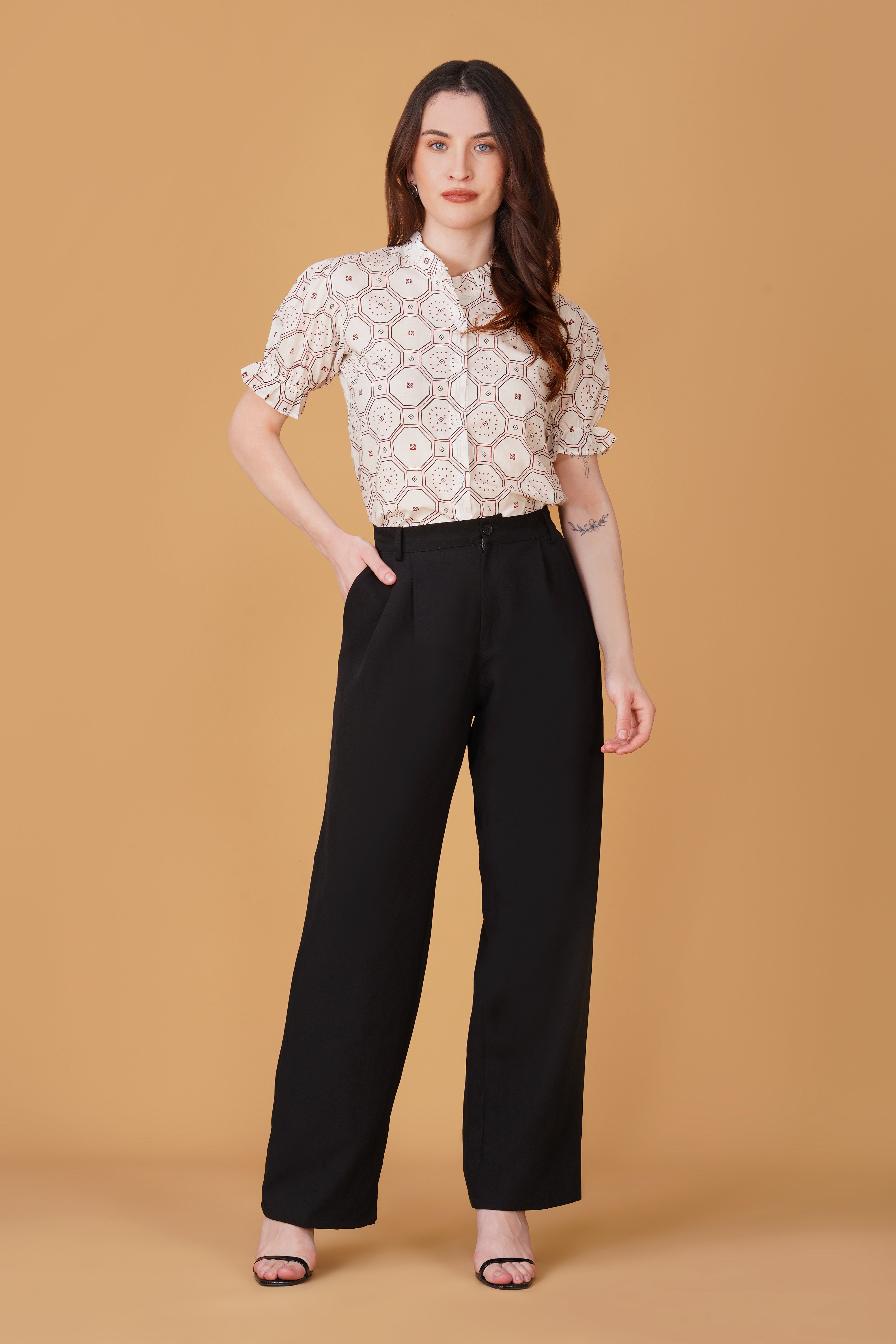 Women Printed Pure Cotton Top