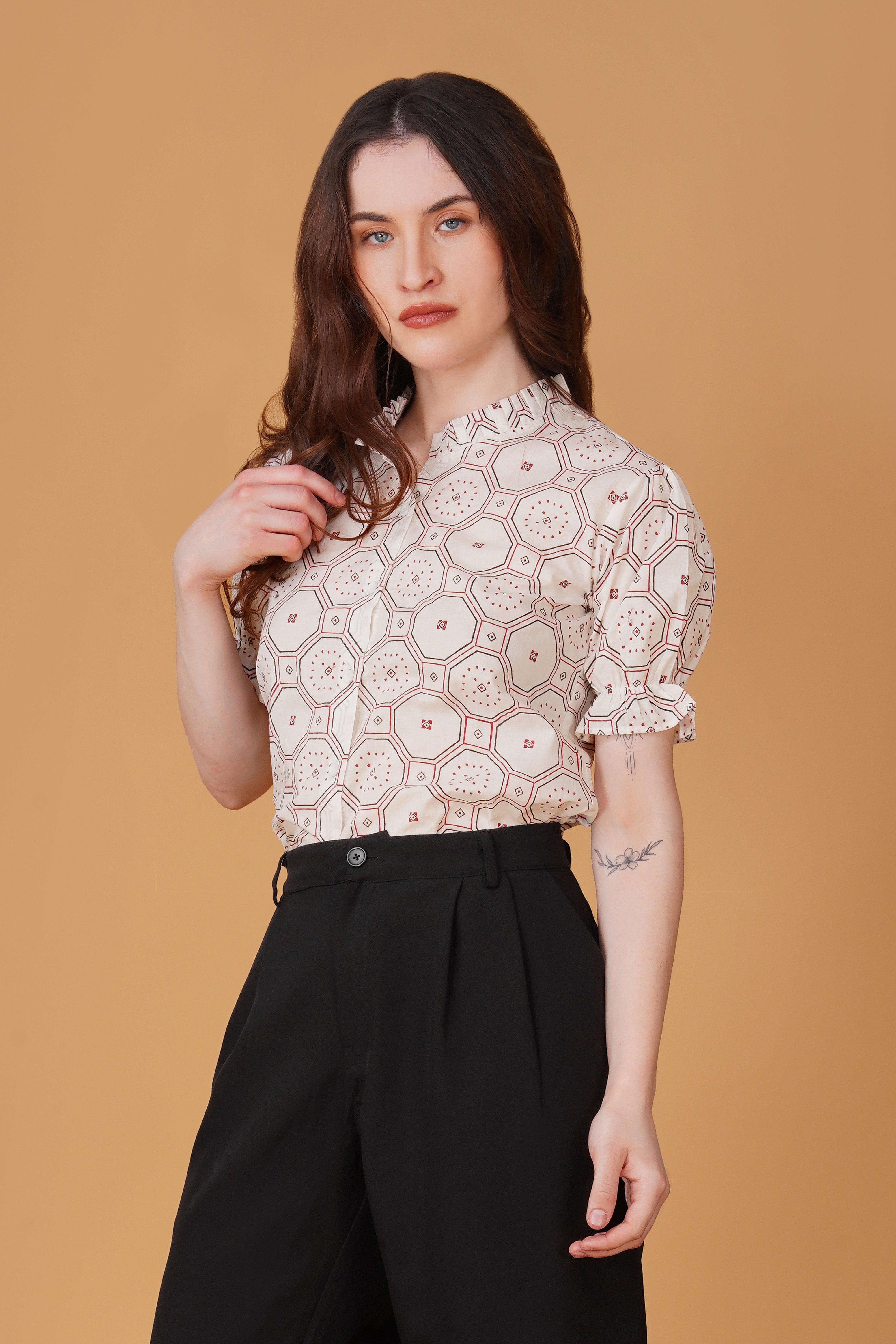 Women Printed Pure Cotton Top