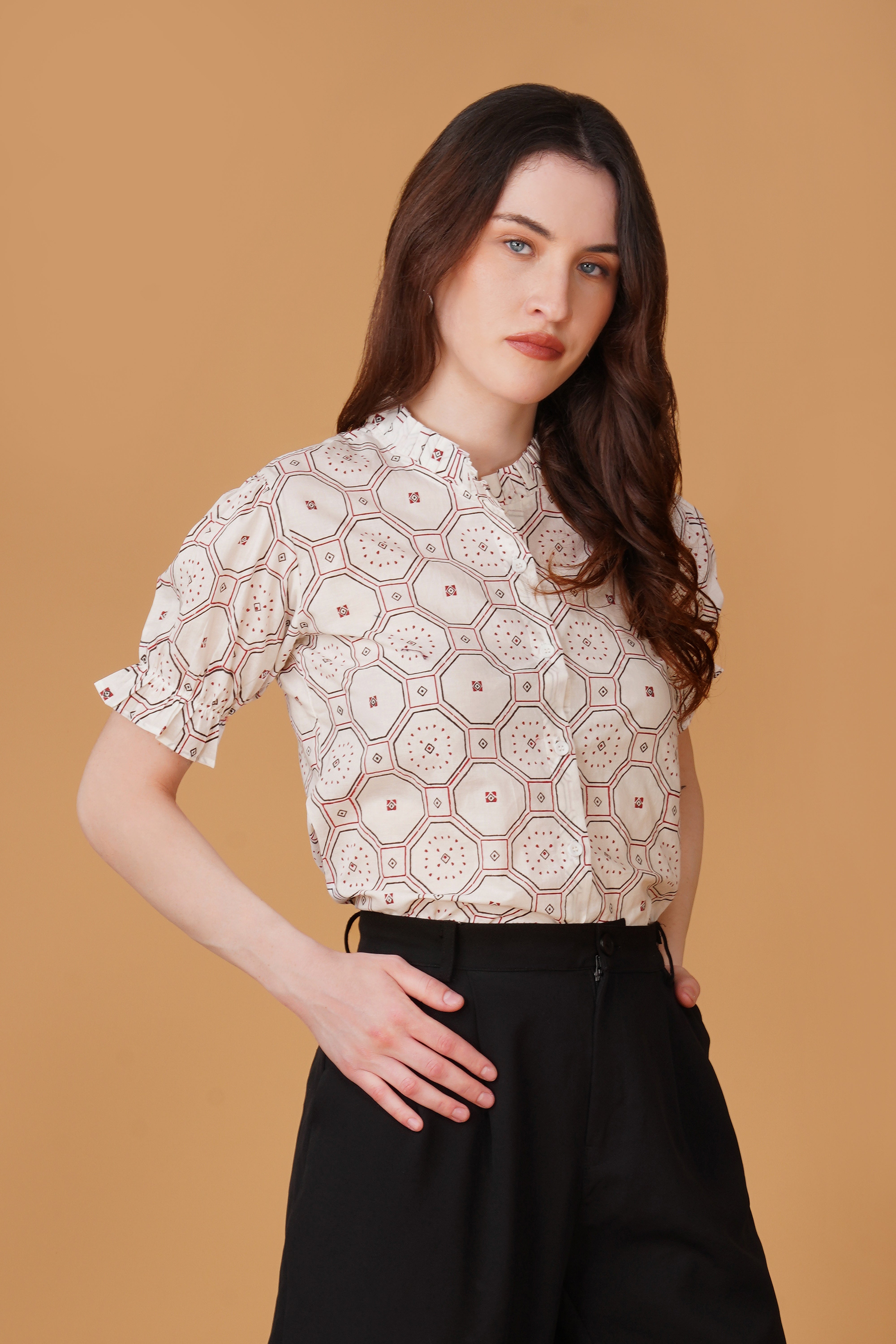 Women Printed Pure Cotton Top