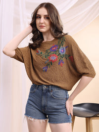 Hand Printed Oversized Top