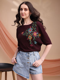 Hand Printed Oversized Top