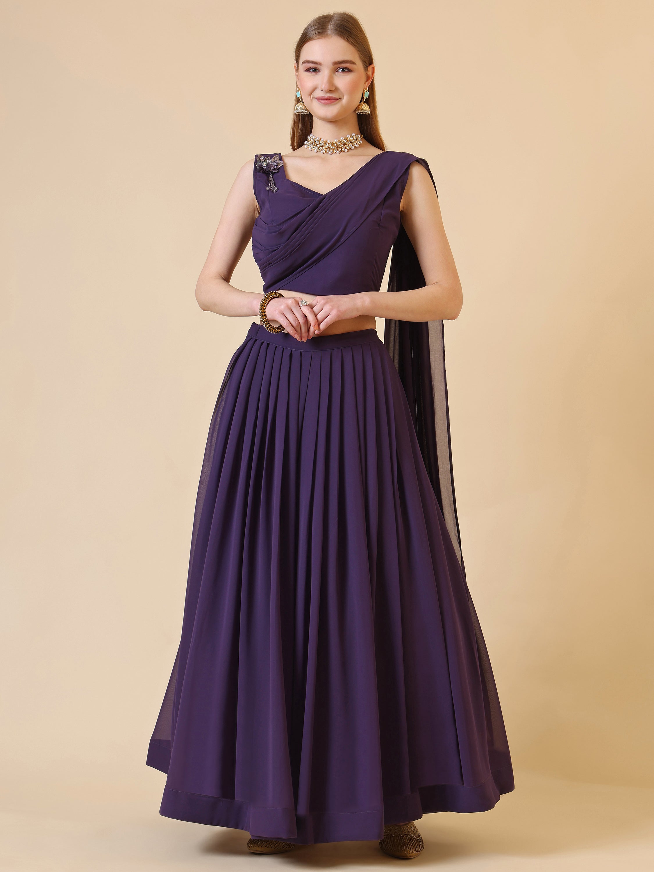 Ready to Wear Lehenga Choli Three Piece Set