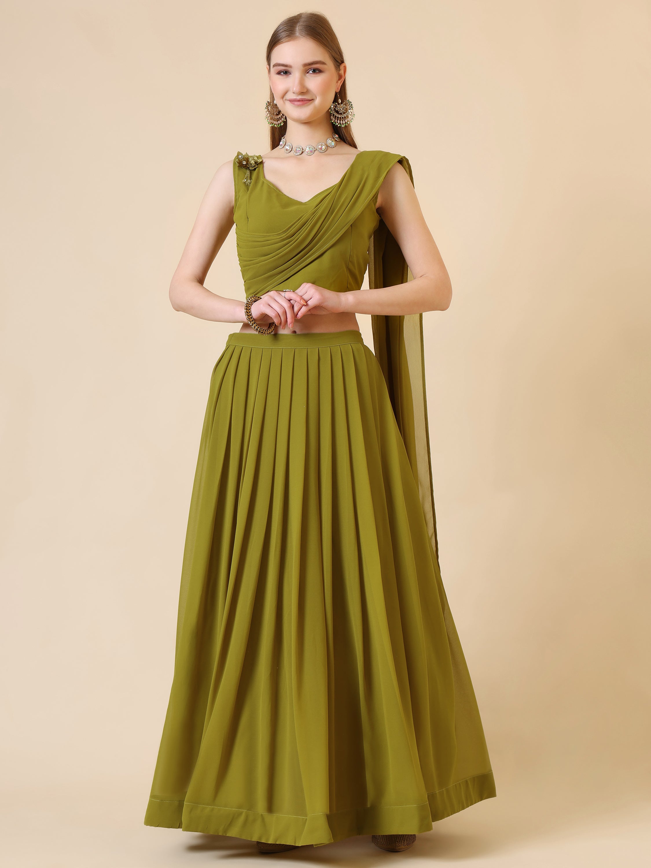 Ready to Wear Lehenga Choli Three Piece Set