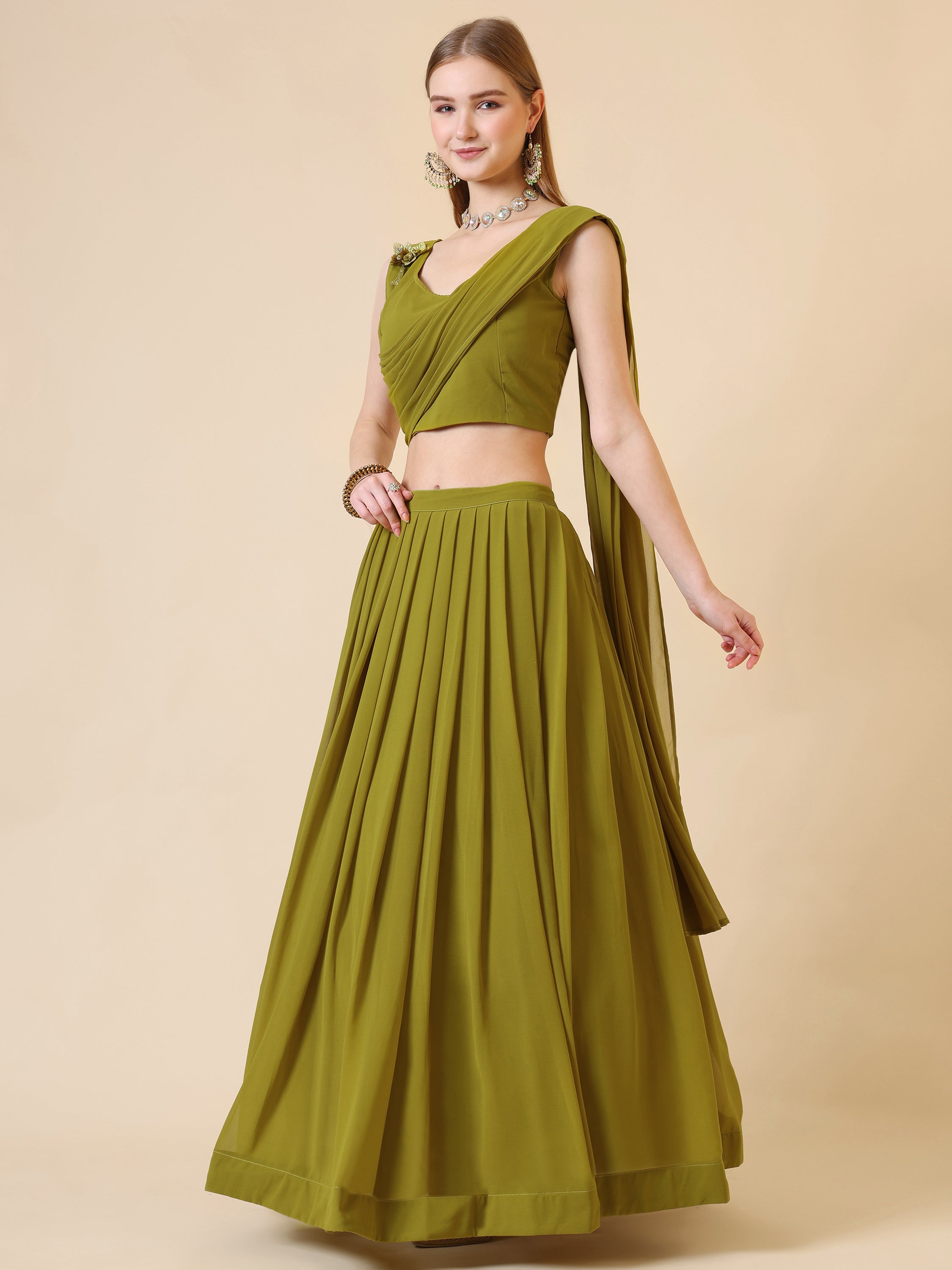 Ready to Wear Lehenga Choli Three Piece Set
