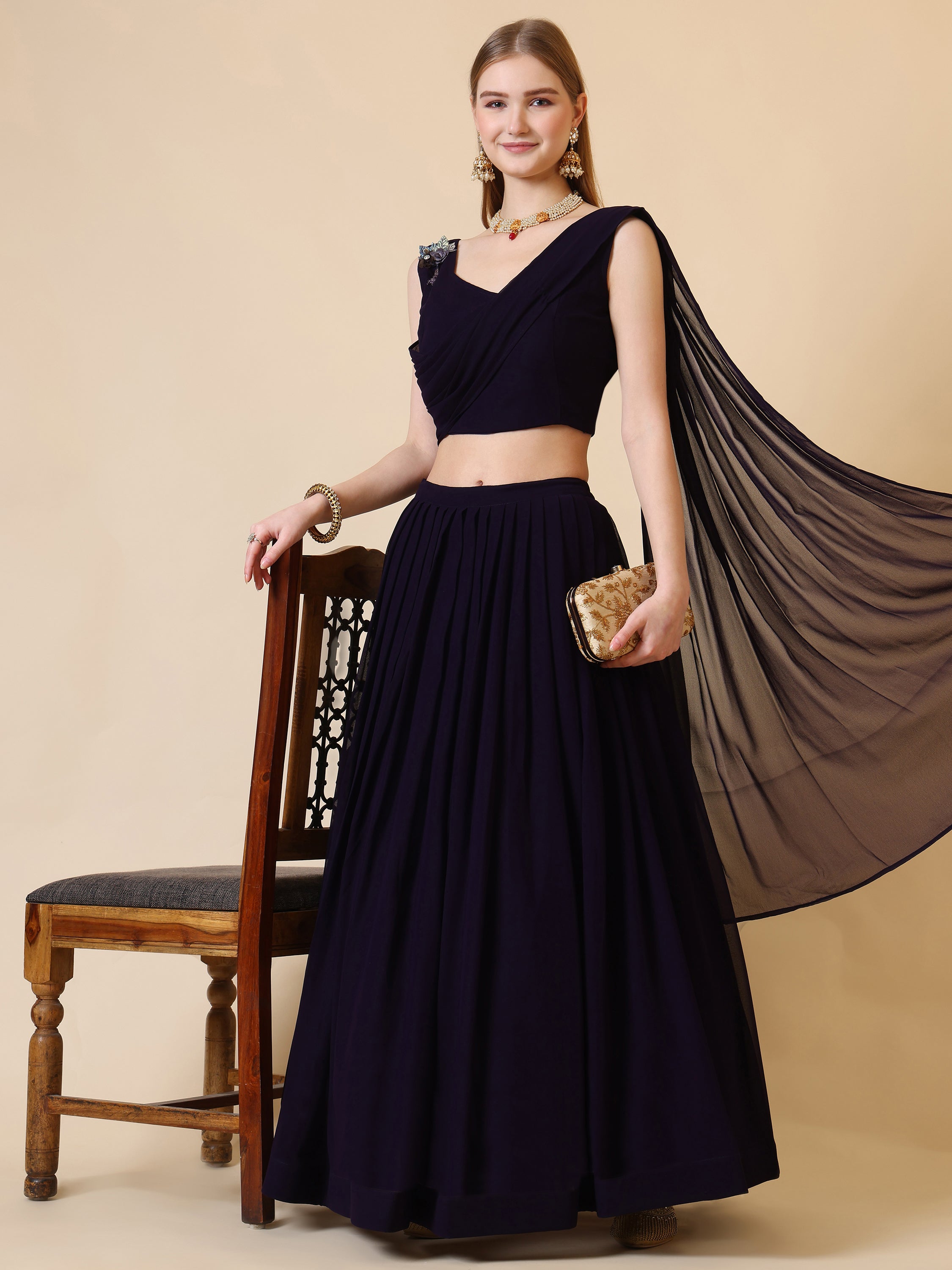 Ready to Wear Lehenga Choli Three Piece Set