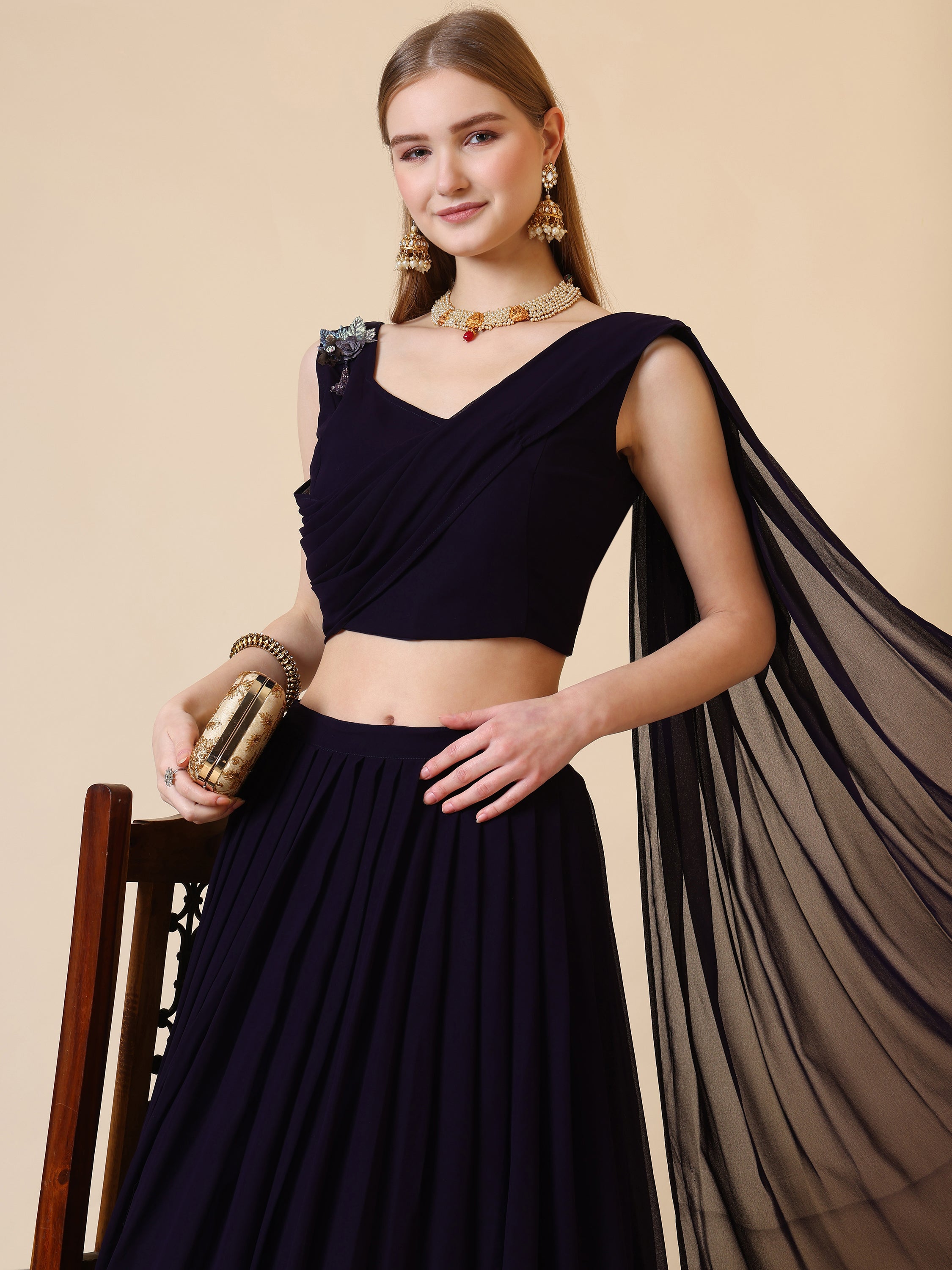 Ready to Wear Lehenga Choli Three Piece Set